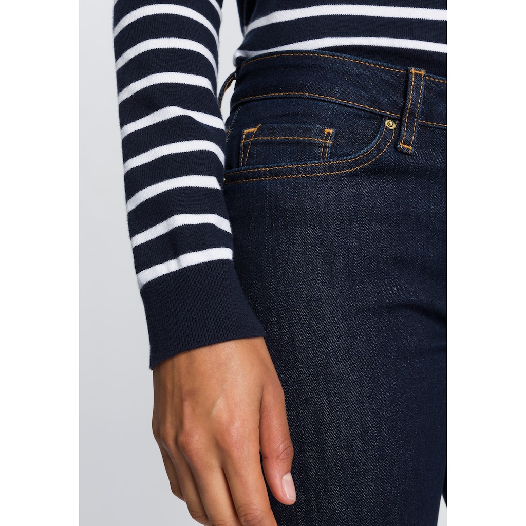 Tommy Hilfiger Straight-Jeans »HERITAGE ROME STRAIGHT RW«, mit markanten Kontrastnähten