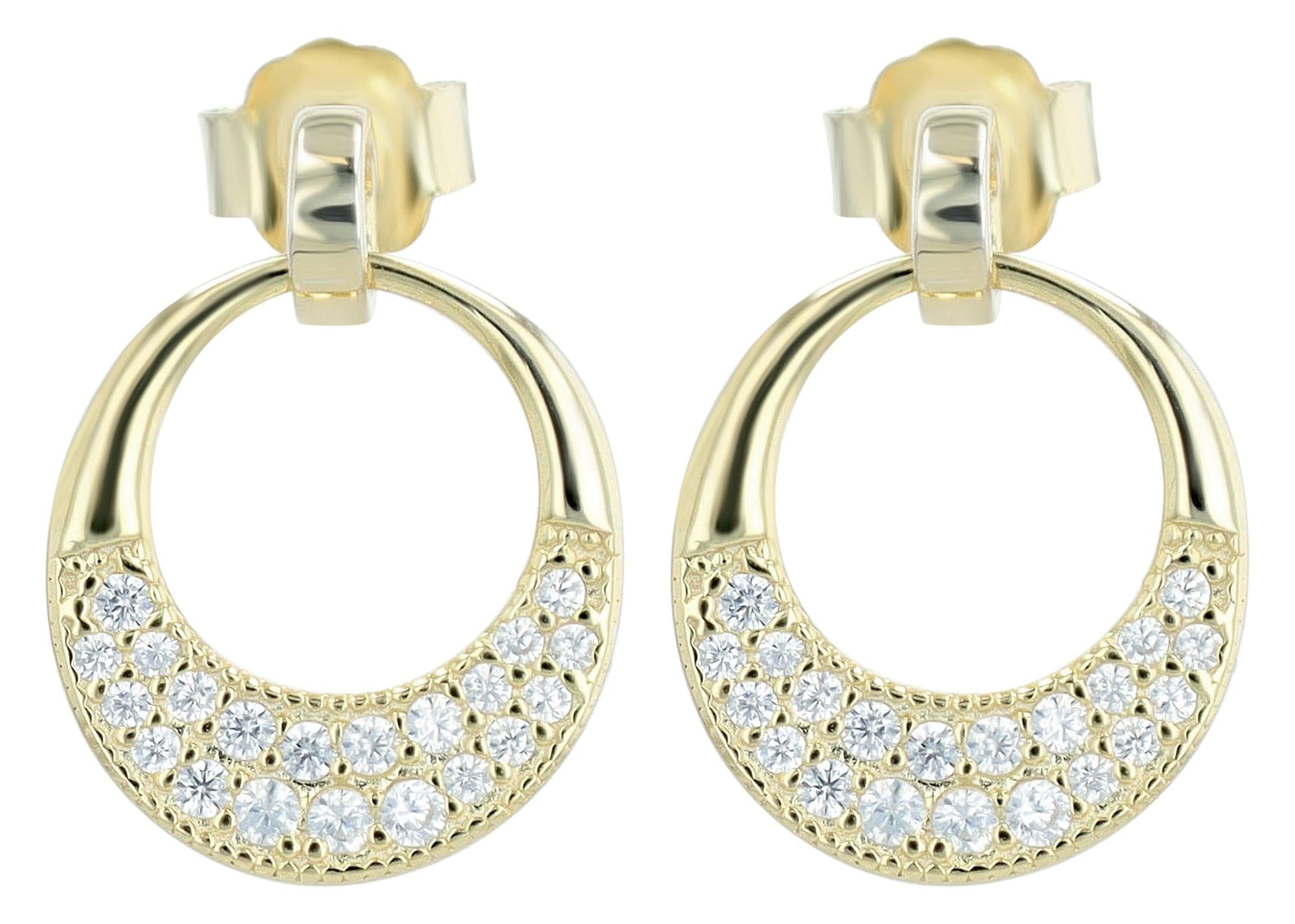 Adelia´s Paar Ohrstecker »Damen Ohrringe ¿ Ohrstecker aus 925 Silber mit Zirkonia«