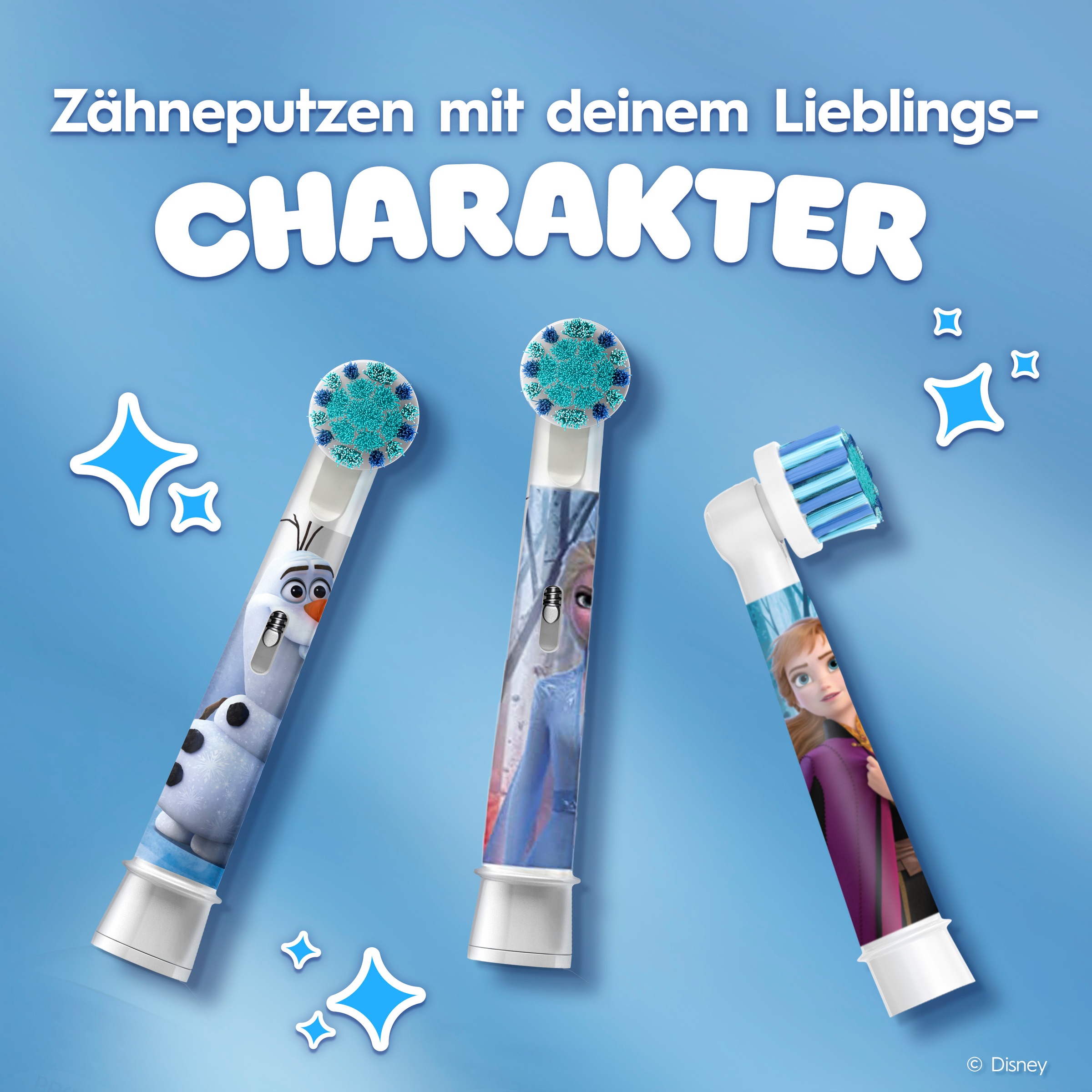 Oral-B Aufsteckbürsten »Pro Kids 3+ Disney Frozen« extra weiche Borsten, ab 3 Jahren
