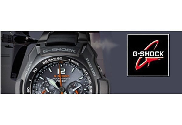 CASIO G-SHOCK Chronograph »GA-100-1A4ER«, Quarzuhr, Armbanduhr, Herrenuhr, digital, bis 20 bar wasserdicht