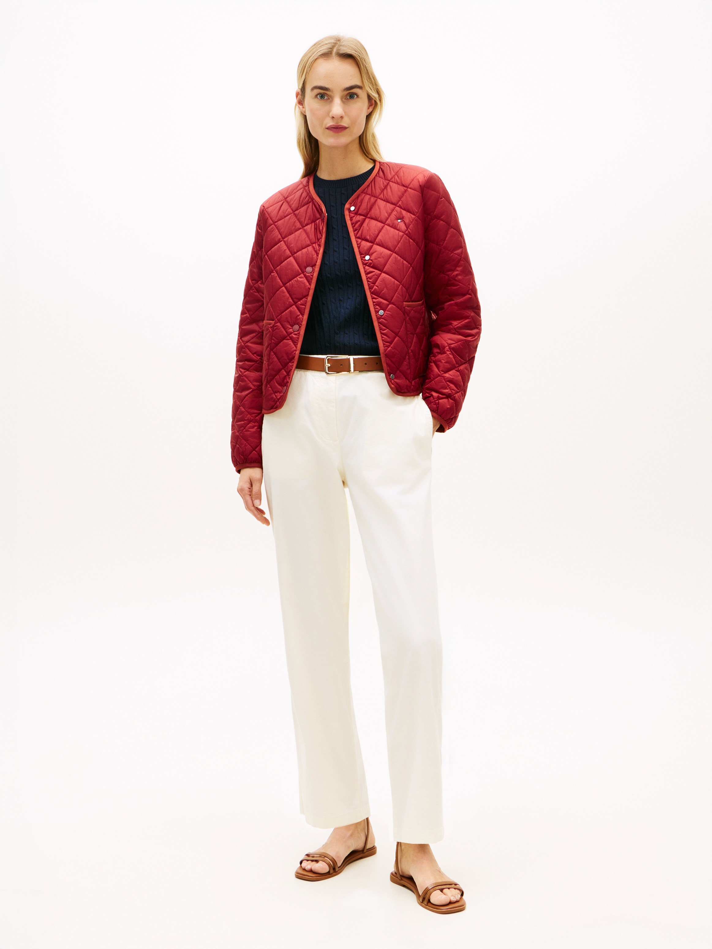 Tommy Hilfiger Chinohose »CO GMD SLIM STRAIGHT CHINO«  mit mittlerer Leibhöhe