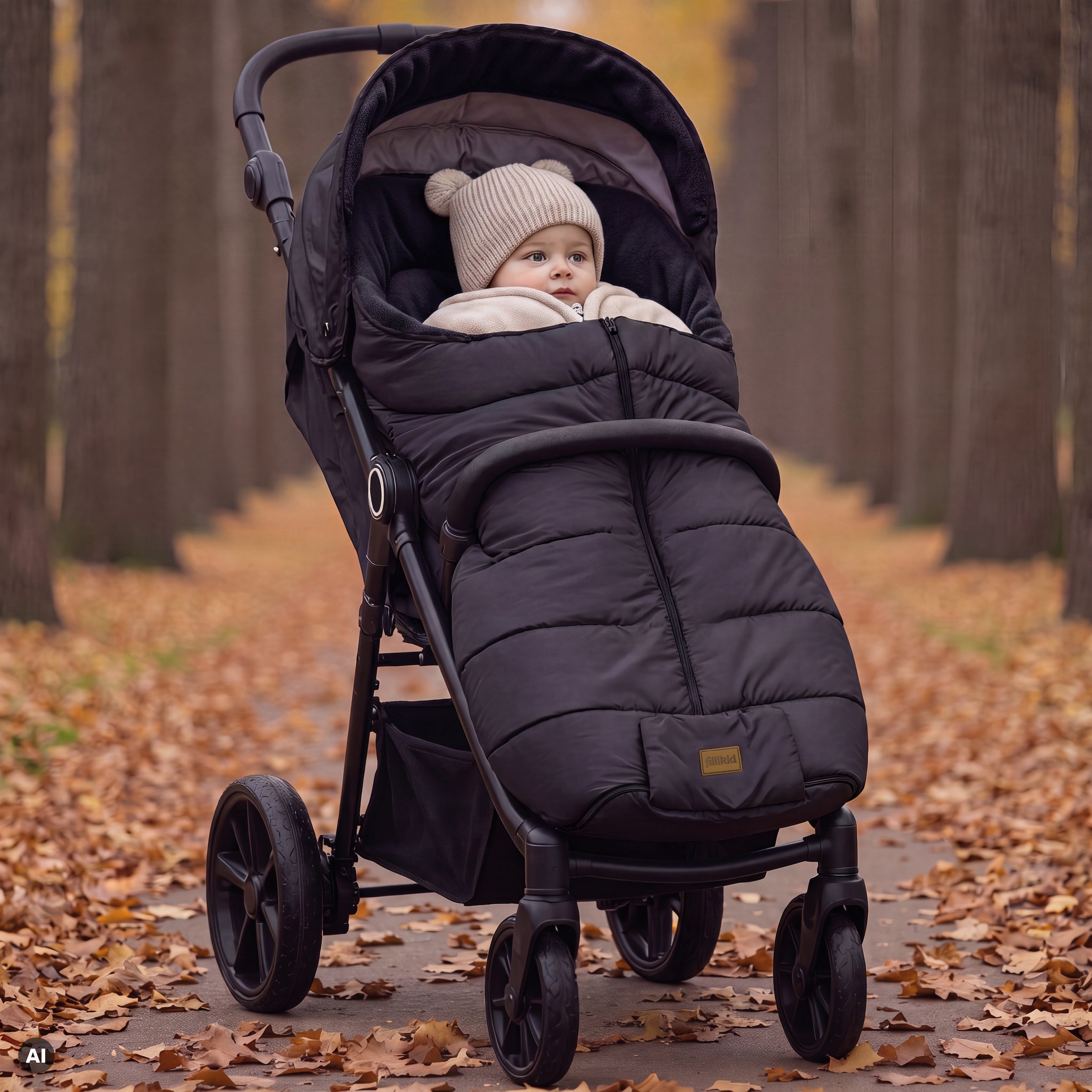 Fillikid Fußsack »Eco Big Winterfußsack, schwarz«