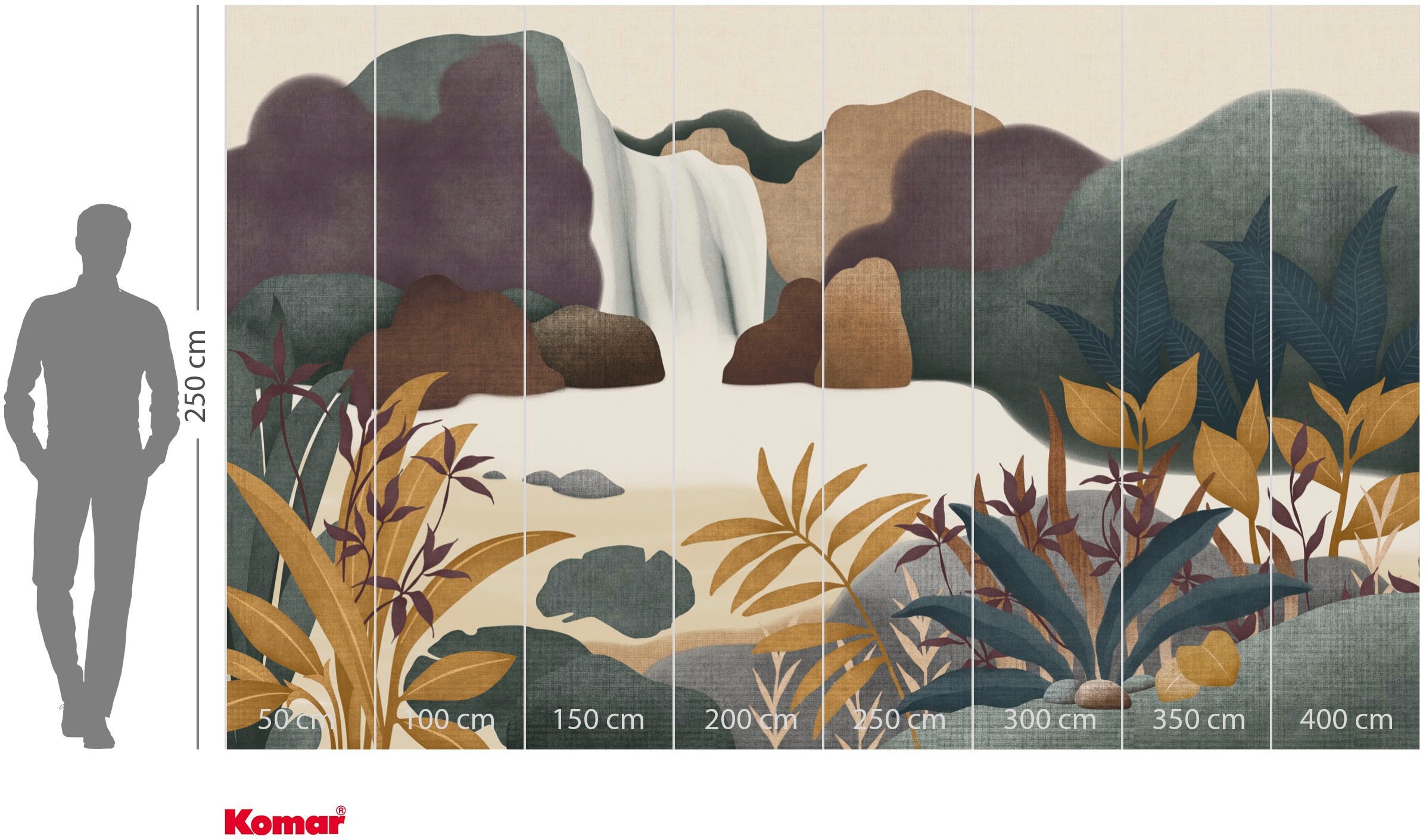 Komar Fototapete »Vlies Fototapete - Natura Fluens - Größe 400 x 250 cm« Motiv | bedruckt glatt