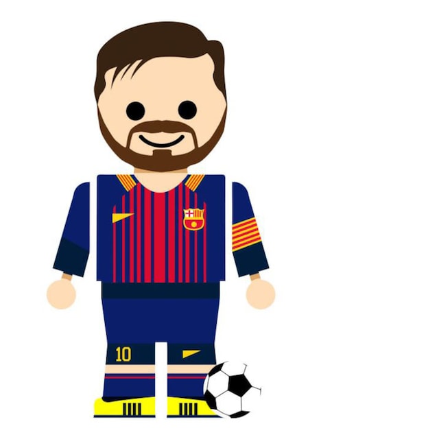 (1 Wall-Art online bei »Spielfigur St.) Messi«, OTTO Wandtattoo Fussball