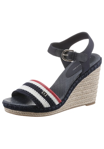 High-Heel-Sandalette »FEMININE CROCHET HIGH WEDGE«, mit verstellbarer Schnalle