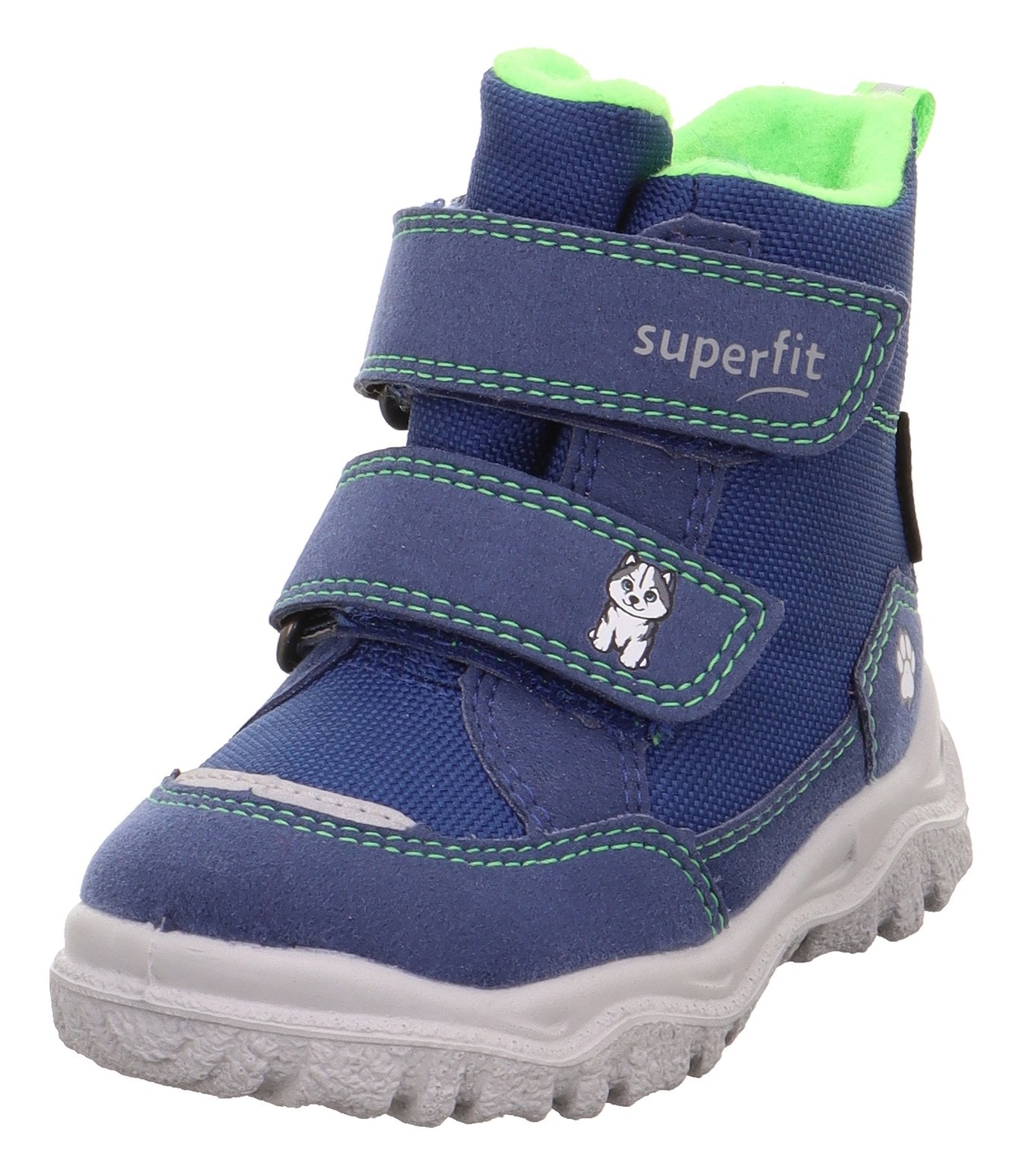 Superfit Mädchen Winterboots »HUSKY1 WMS: mittel« Snowboots mit wasserdichtem SYMPATEX in grün, Größe 26