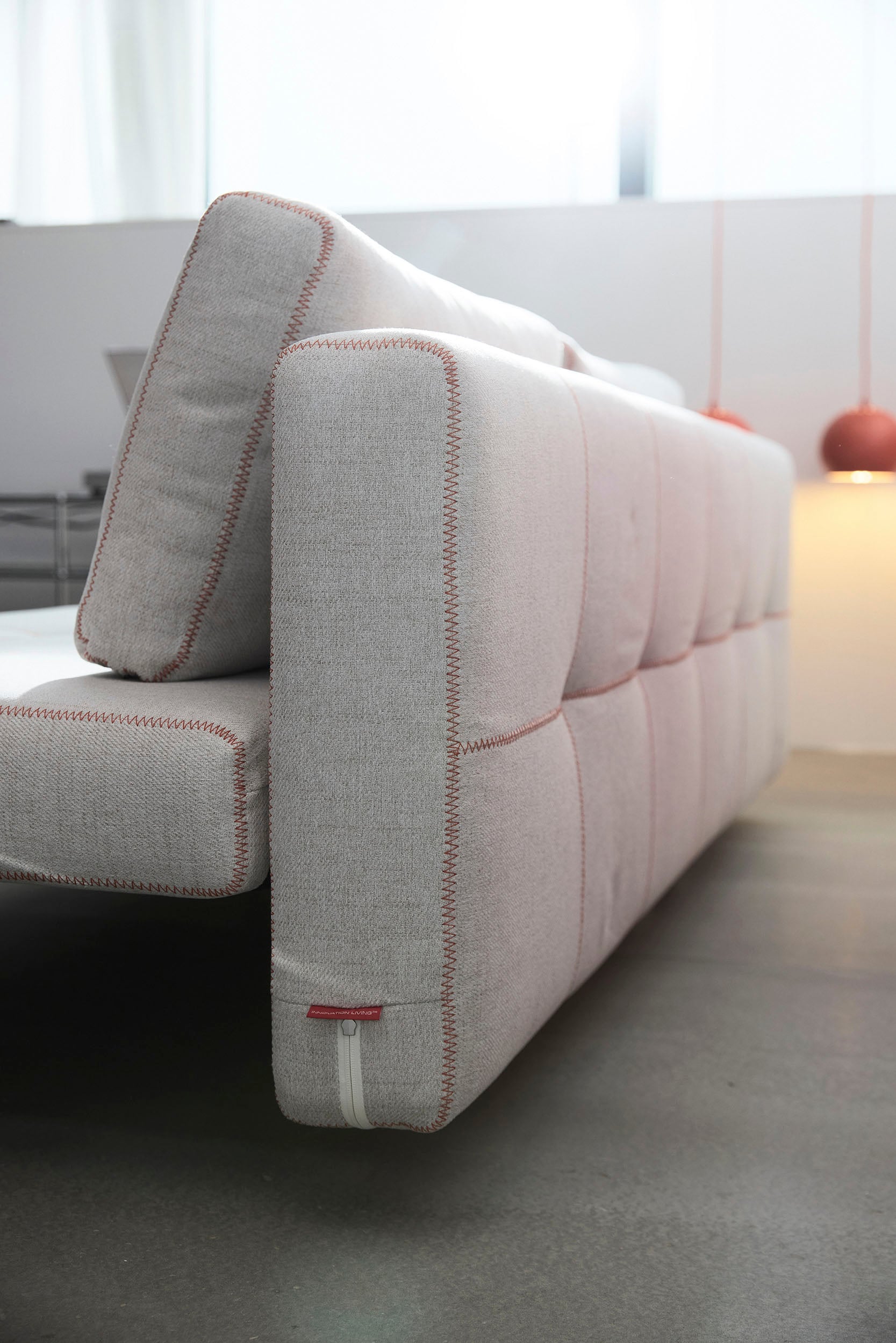 INNOVATION LIVING ™ 3-Sitzer »SIGGA X Schlafsofa mit hohen Sitz- und Liegekomfort«, Dekorative Kontrastnähte, detailreiches Design