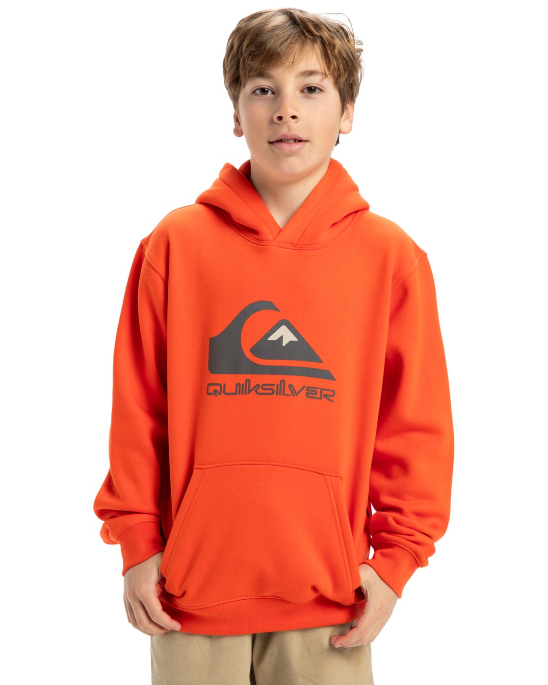 Quiksilver Hoodie »Big Logo« in orange, Größe 8