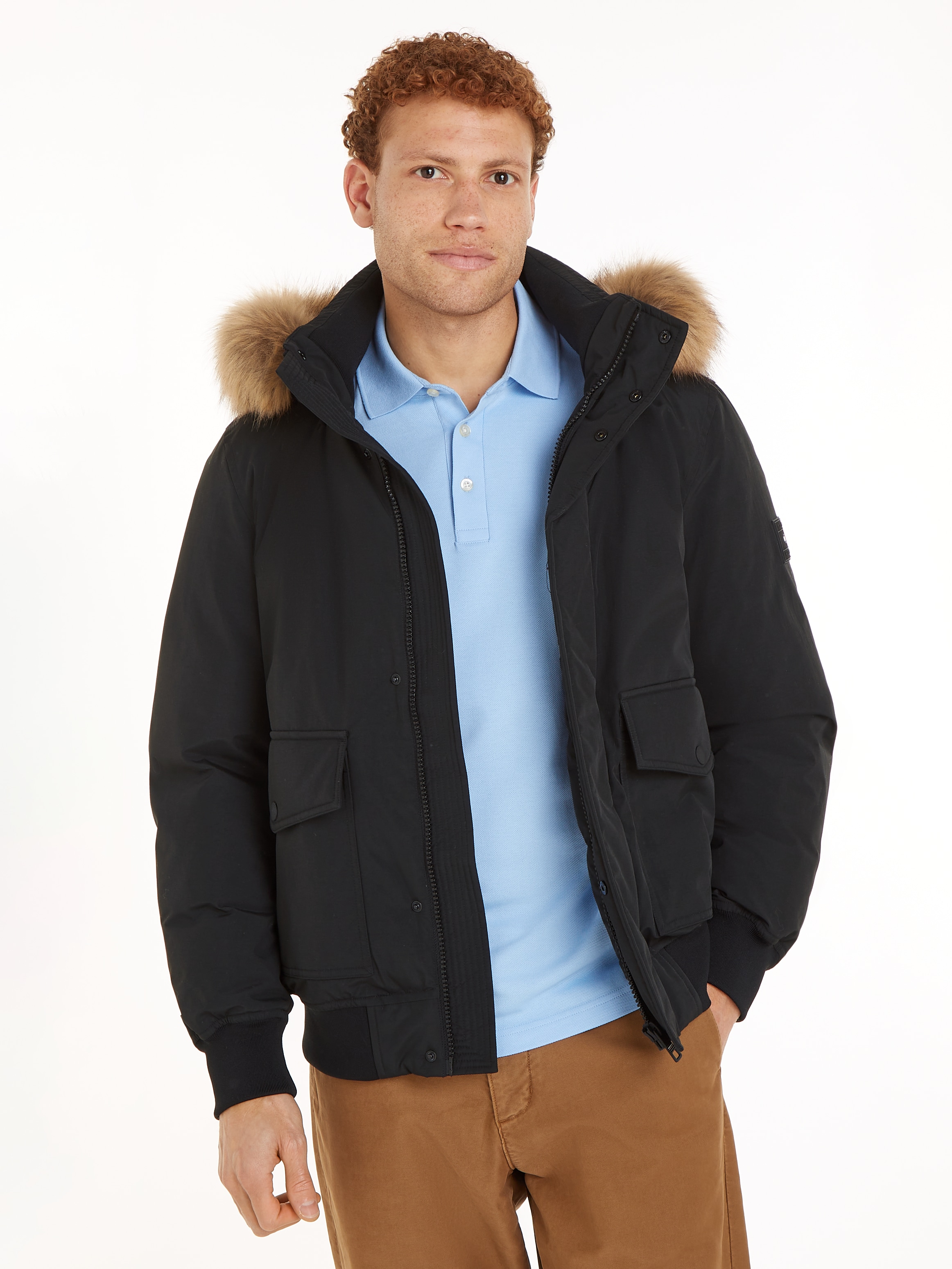 Tommy Hilfiger Bomberjacke »ROCKIE DOWN BOMBER«, mit Kapuze