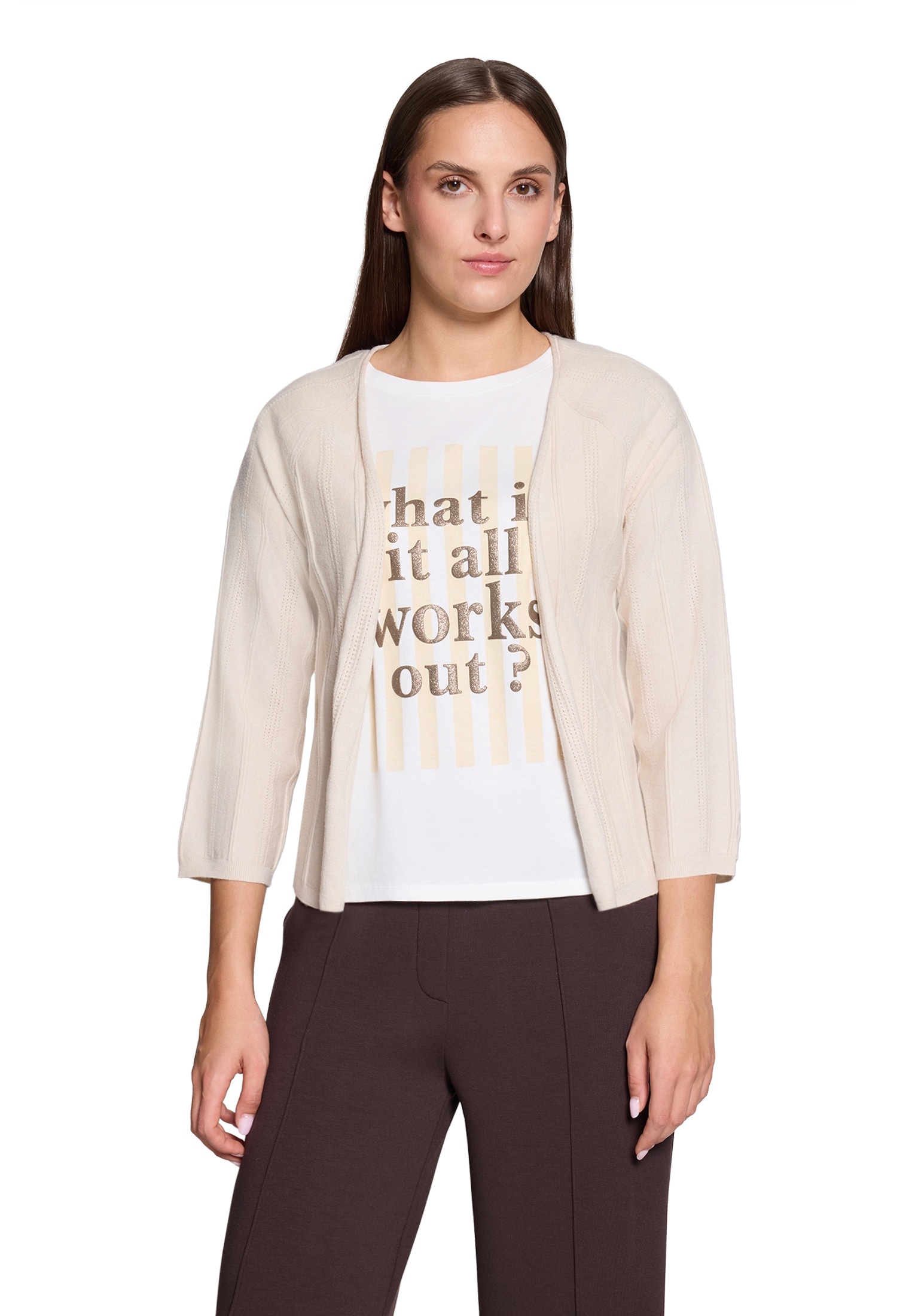 Cartoon Cardigan »Strick-Cardigan mit Rundhalsausschnitt«