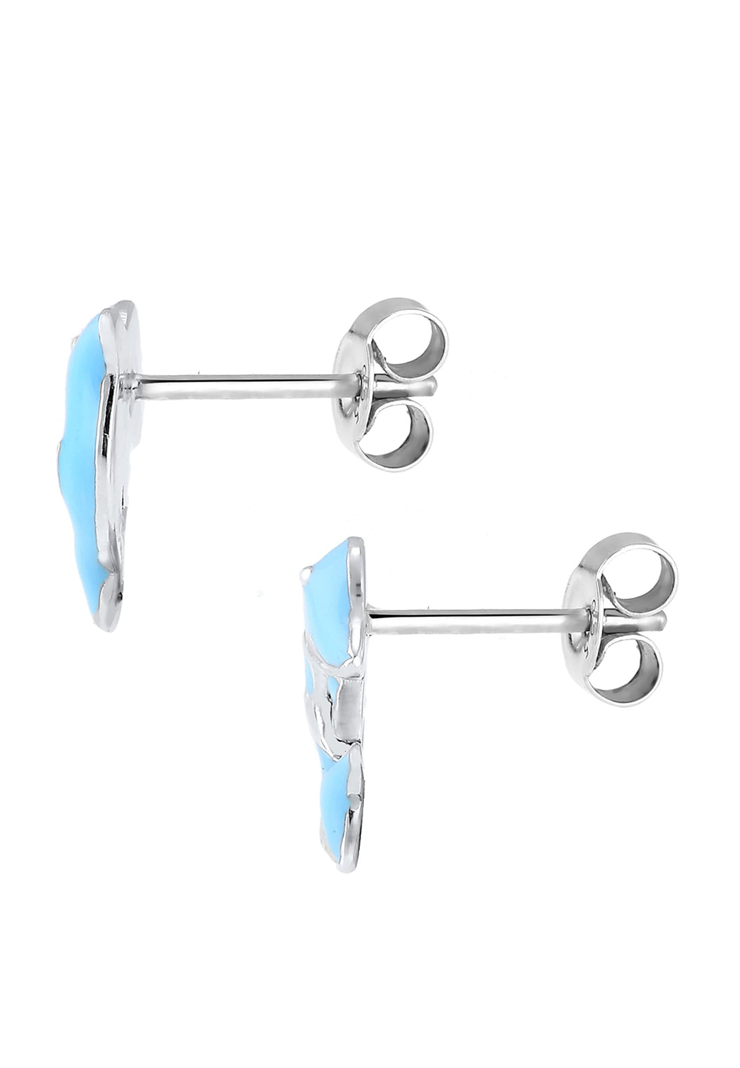 Elli Paar Ohrstecker »Ohrringe Kinder Delfin Tier Emaille 925 Sterling Silber«