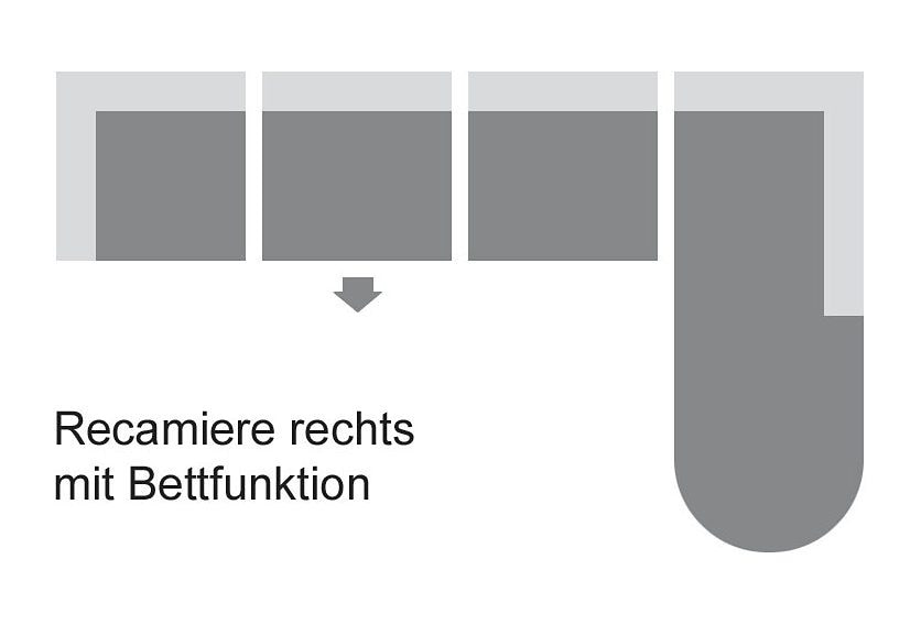 Home affaire Ecksofa »Budapest L-Form«, wahlweise mit Bettfunktion, mit Recamiere oder Ottomane