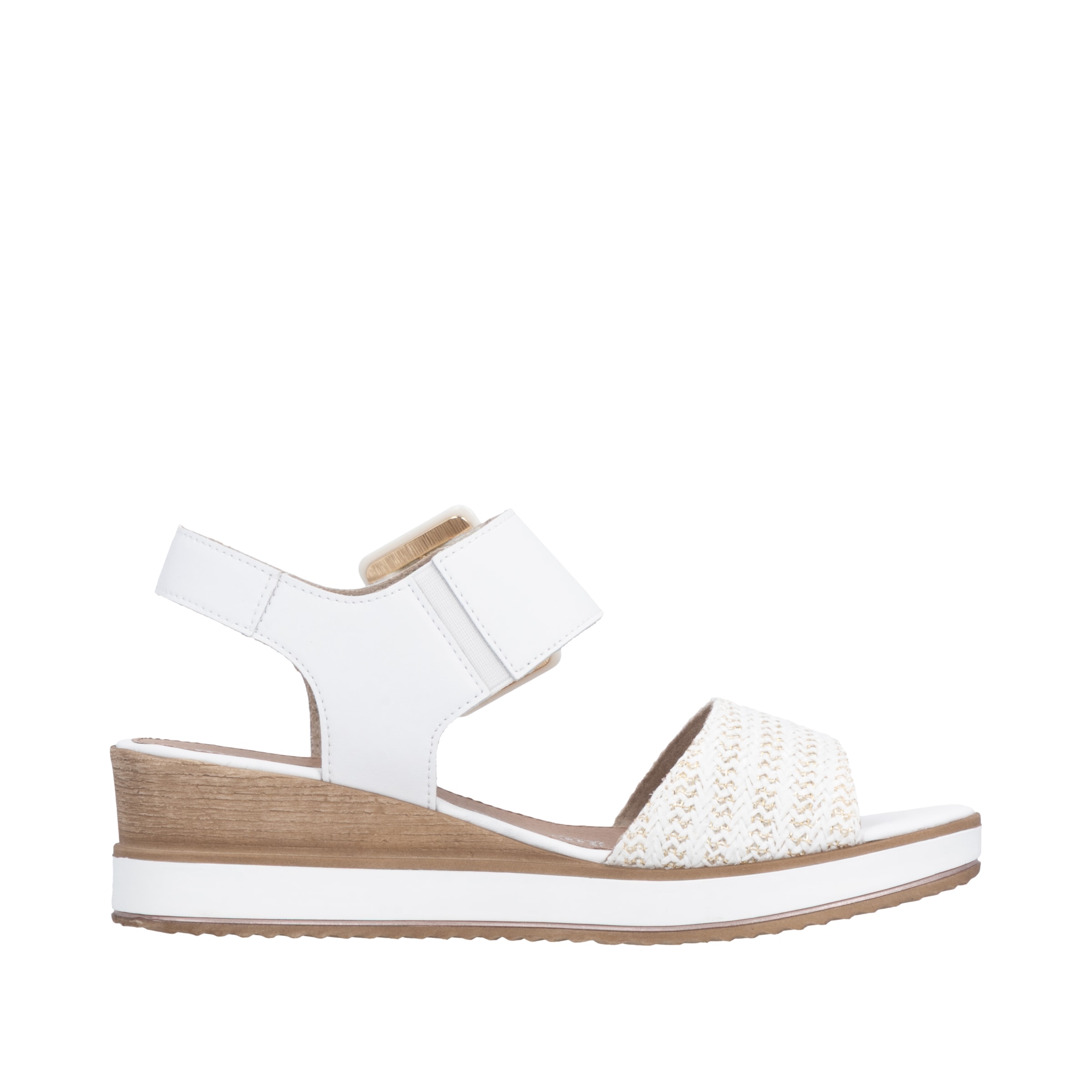 Remonte Sandalette »ELLE-Collection«  Sommerschuh, Sandale, Bequemschuh mit Klett unter der Zierschnalle