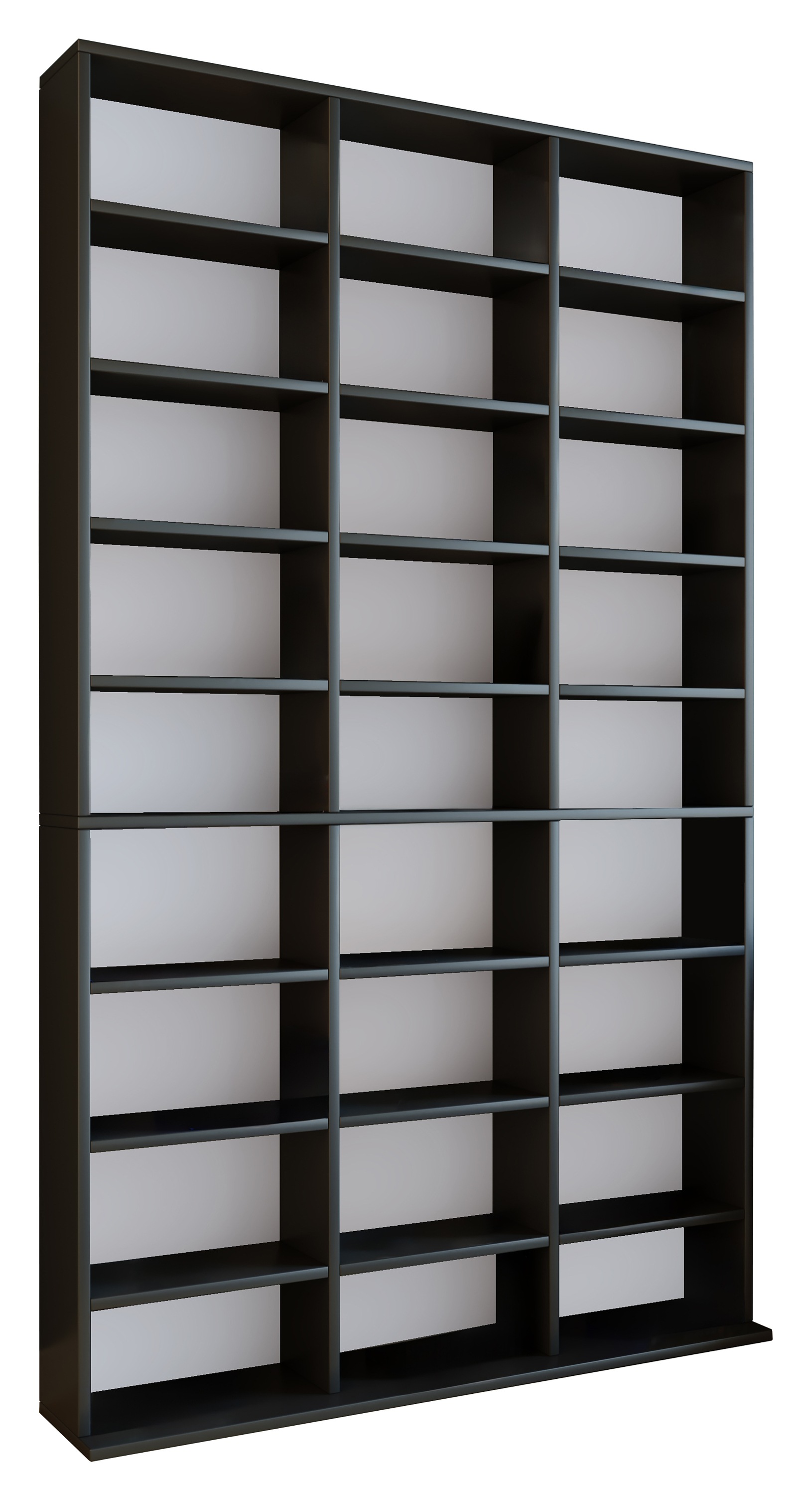 VCM Standregal »VCM Holzregal stehend | platzsparender CD-Schrank für 1080 CDs oder 504 DVDs | Maße:  H. 181 x B. 102 x T. 23 cm | Elegantes DVD Regal stehend | Blu-Ray Regal | CD Regal  Megosa XL«