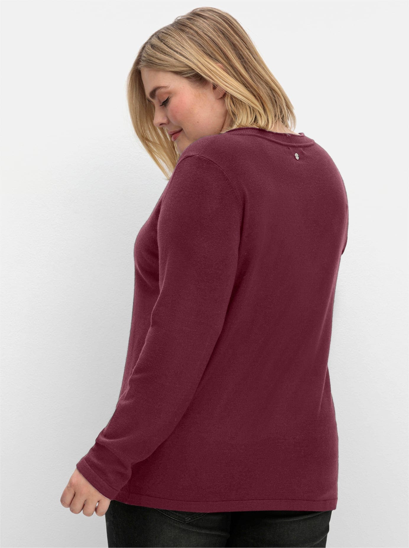 Sheego V-Ausschnitt-Pullover »V-Ausschnitt-Pullover«