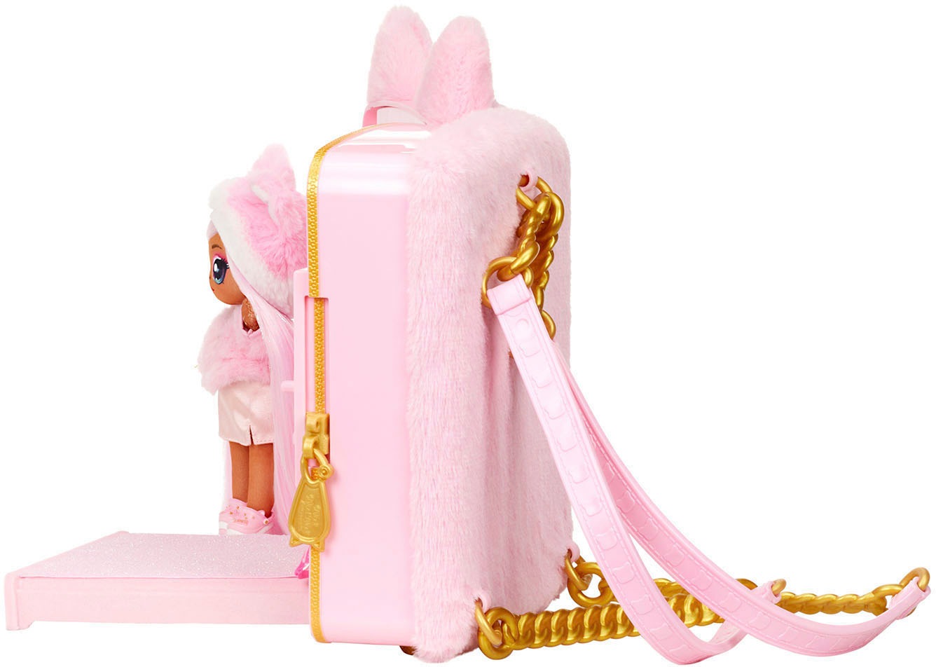 MGA ENTERTAINMENT Puppenmöbel »3in1 Backpack Bedroom Series 3 Playset - Pink Kitty«, Na!Na!Na! Surprise