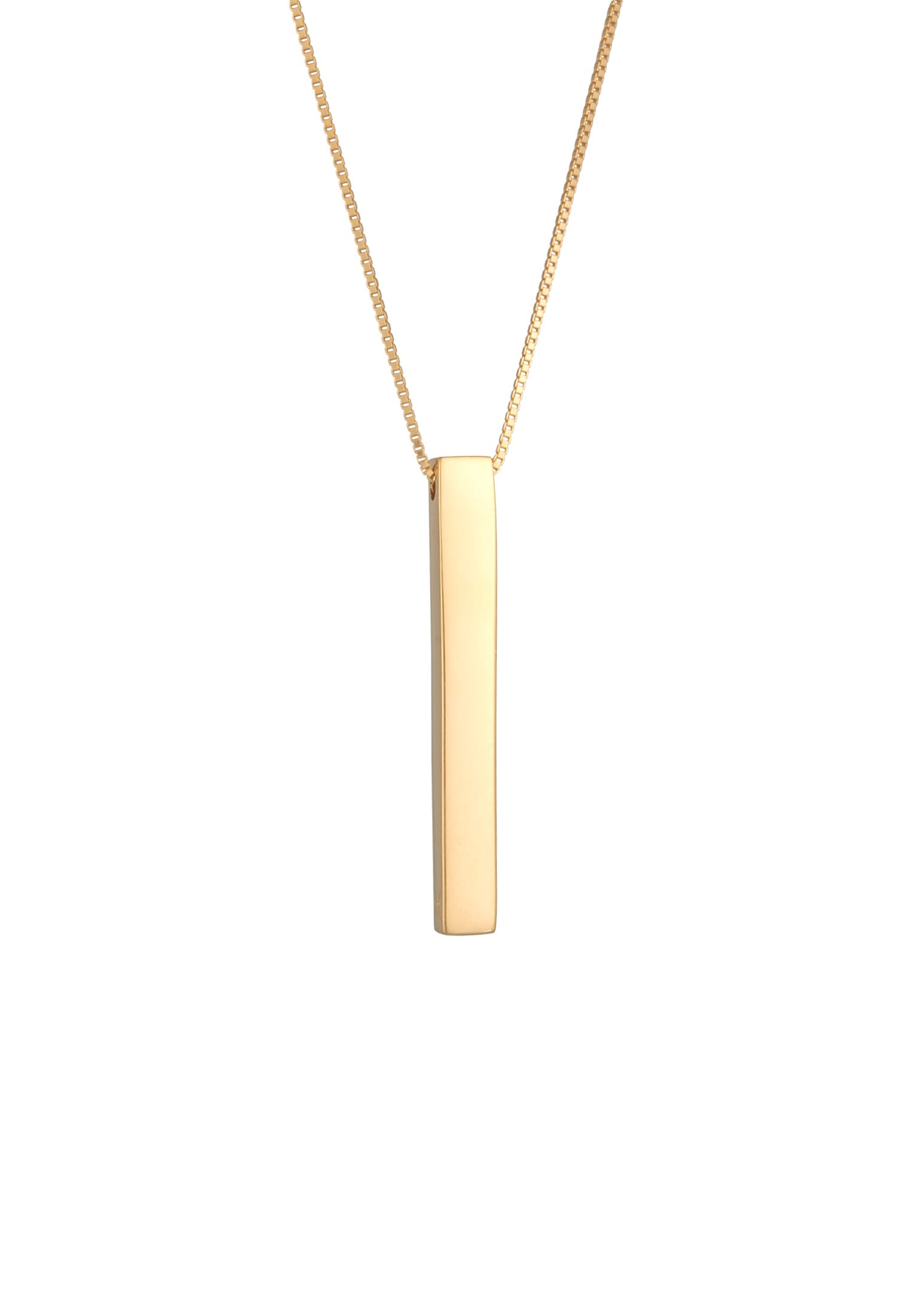Kuzzoi Lange Kette »Halskette Herren Panzerkette Stab Barren 925 Silber«