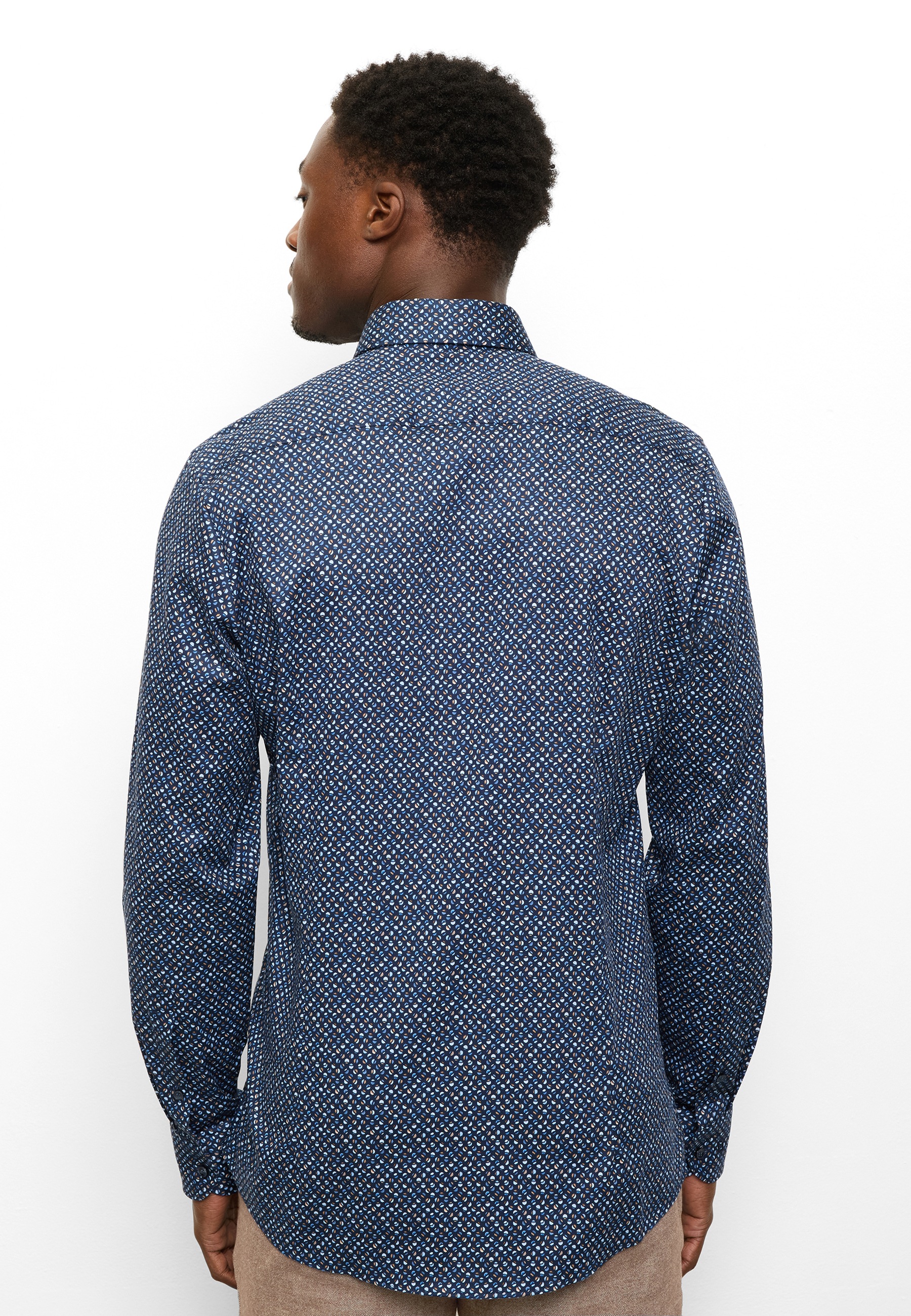 OLYMP Langarmhemd »Level Five« Businesshemd, body fit, New York Kentkragen, gemustert