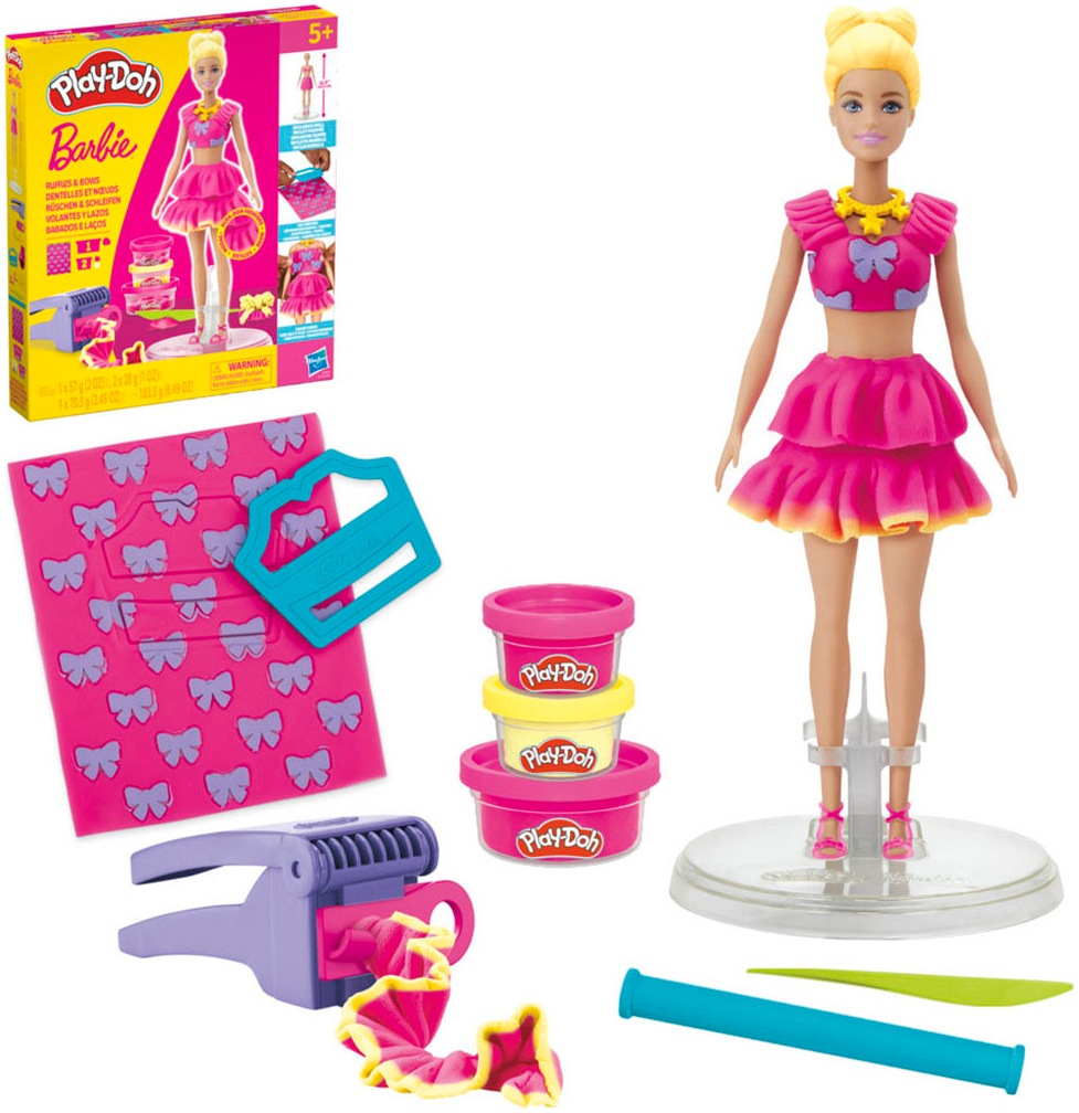Hasbro Knetform-Set »Play-Doh Barbie Rüschen & Schleifen«