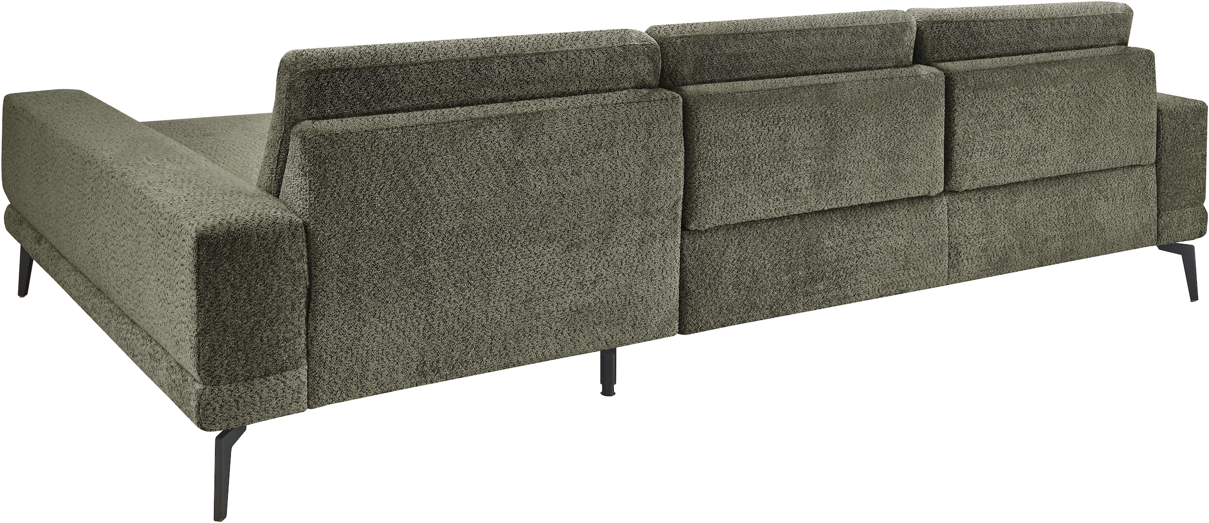set one by Musterring Ecksofa »SO 3600 optimaler Sitzkomfort in Federkern o. Kaltschaum, 2 Sitzhöhen«, Sitzhöhe 44 cm, Kaltschaum, B 293 x T 180 cm, Kama olive