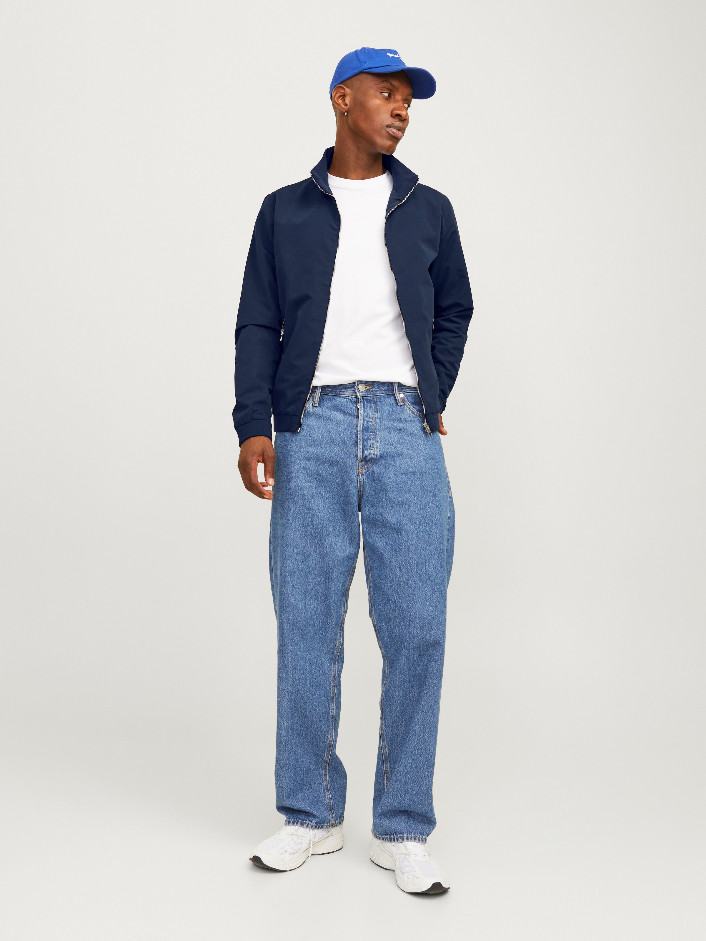 Jack & Jones Blouson »JJERUSH Stylisch, funktional, ideal für Herbst, pflegeleicht« ohne Kapuze mit stylischem Stehkragen