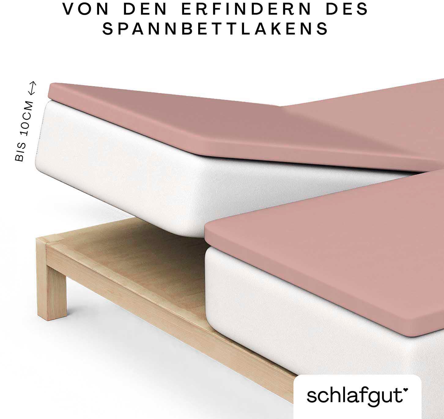 Schlafgut Spannbettlaken »Pure Split-Topper«, MADE IN GREEN by OEKO-TEX®