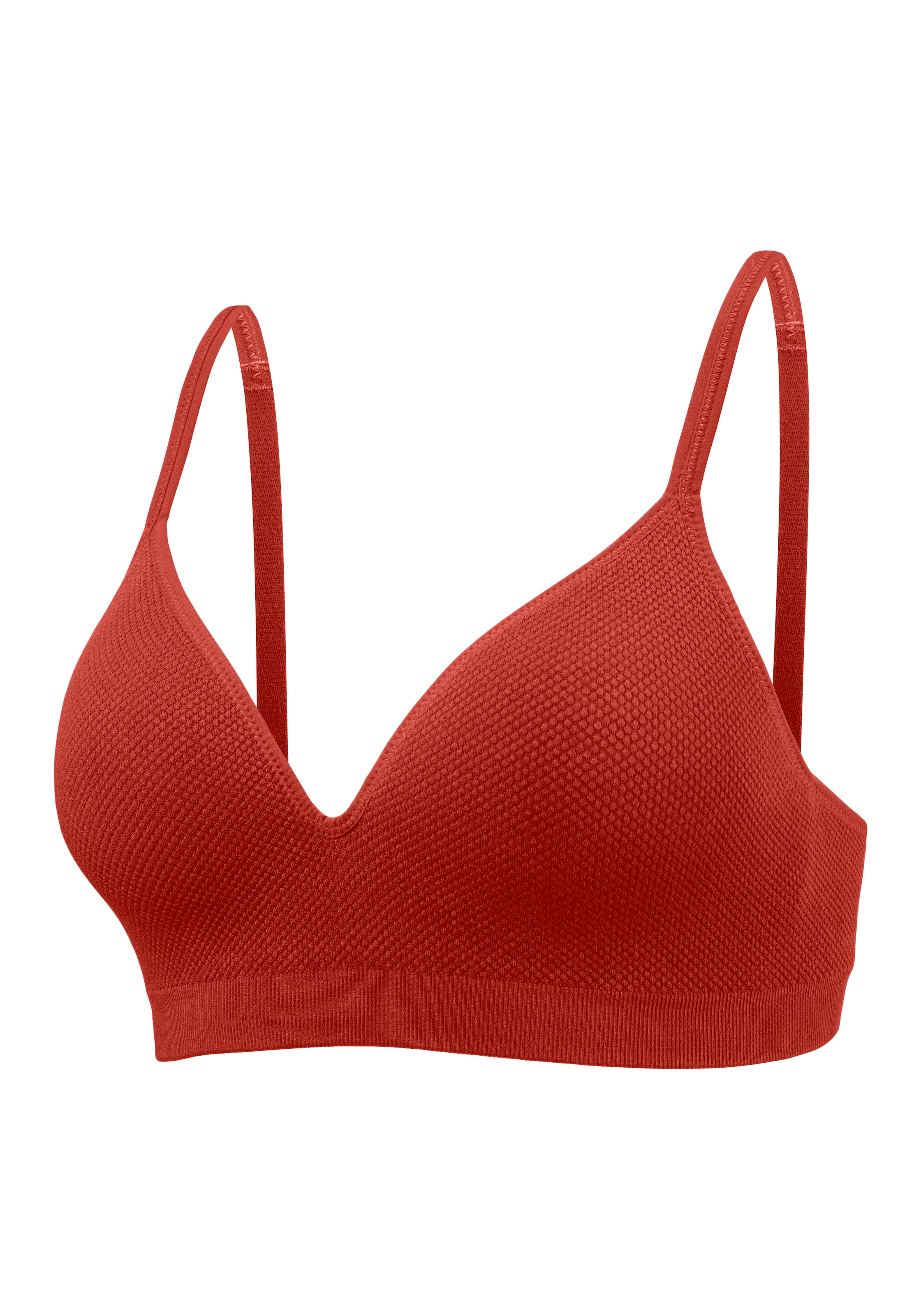 LASCANA Push-up-BH »COMFY BRA«, ohne Bügel aus weicher Baumwollqualität, Basic Dessous