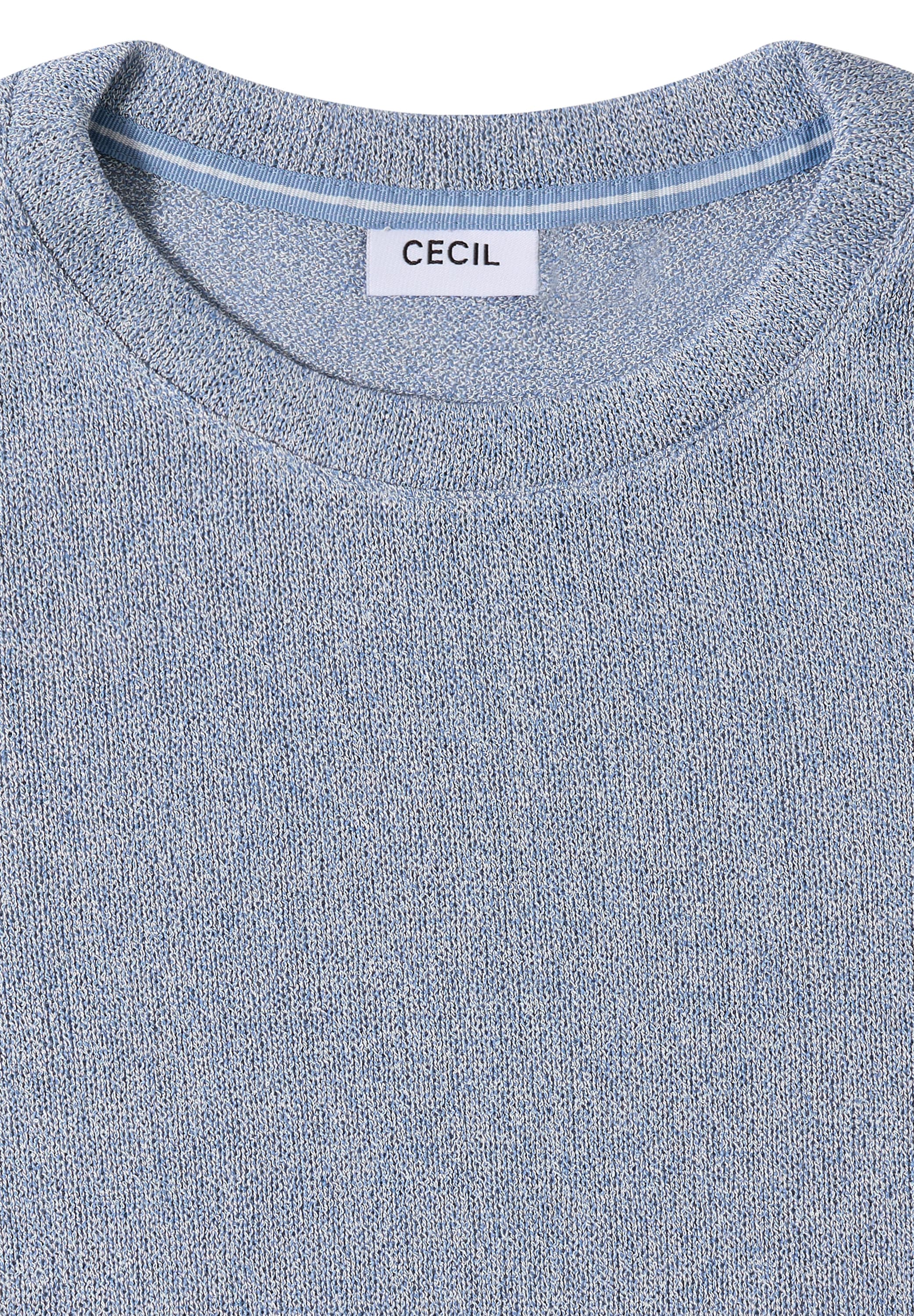 Cecil T-Shirt, in feiner Strick Optik