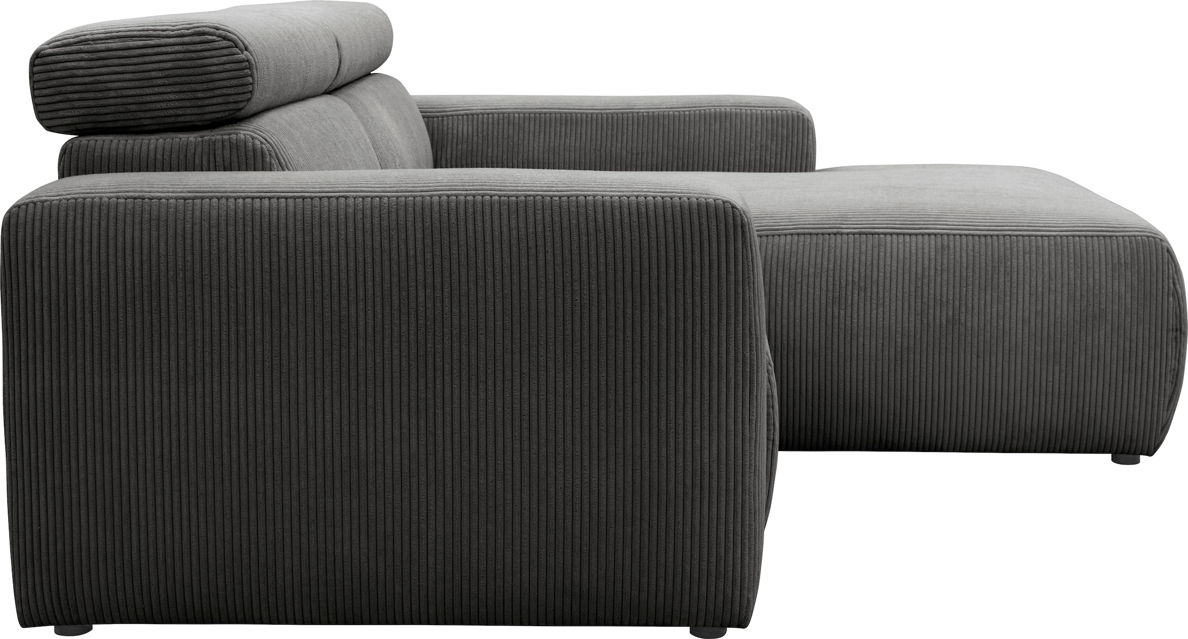 DOMO collection Ecksofa »Brandon kleine Ausführung B/T/H: 214/100/80 cm«, Mit Kopfteilverstellung, auch in Leder und Cord, L-Form