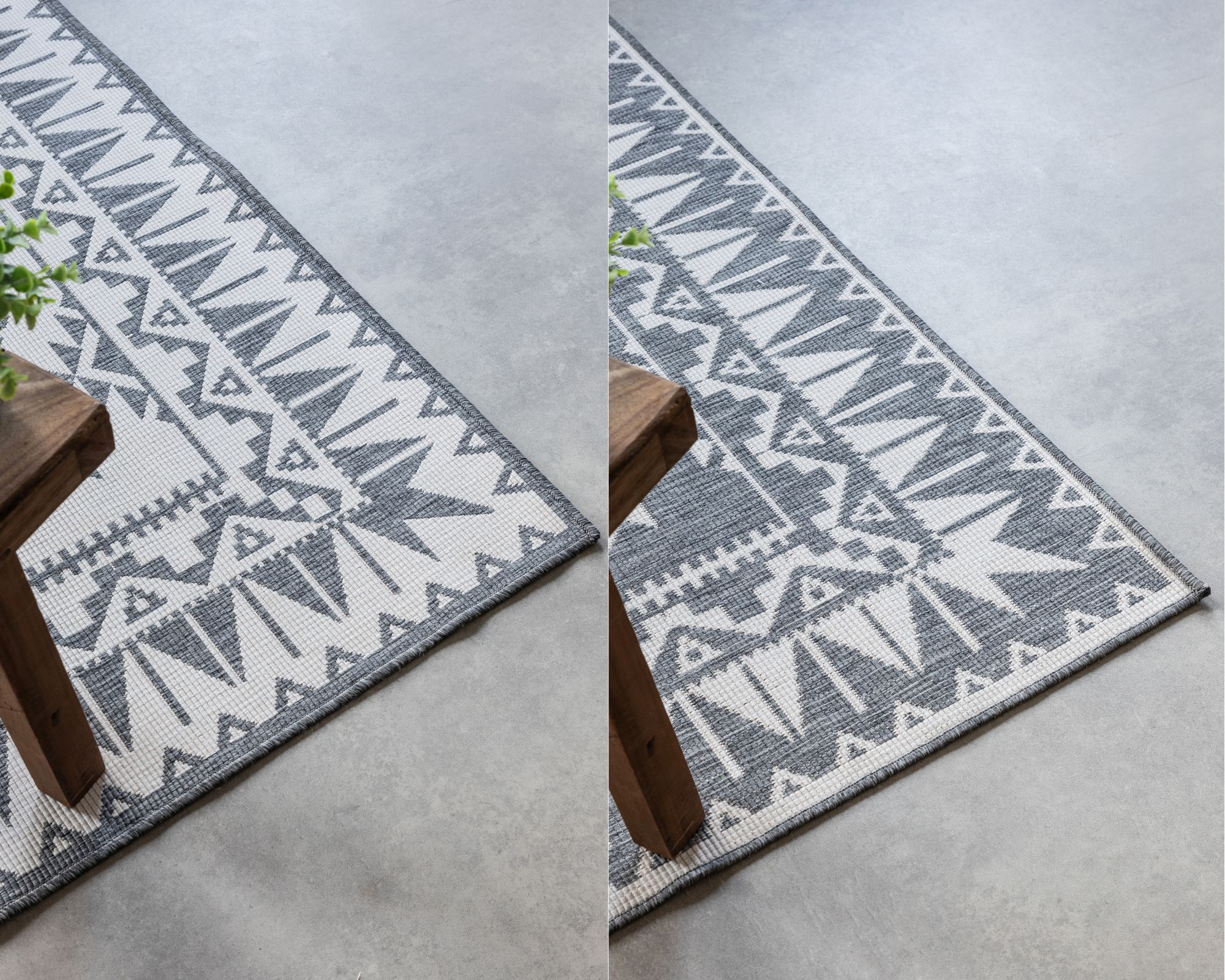 ELLE DECORATION Teppich »Dynamic, Wendeteppich«, rechteckig, 5 mm Höhe, Flachgewebe, In-& Outdoor, Modern, wendbar, Balkon, Wohnzimmer, Außen