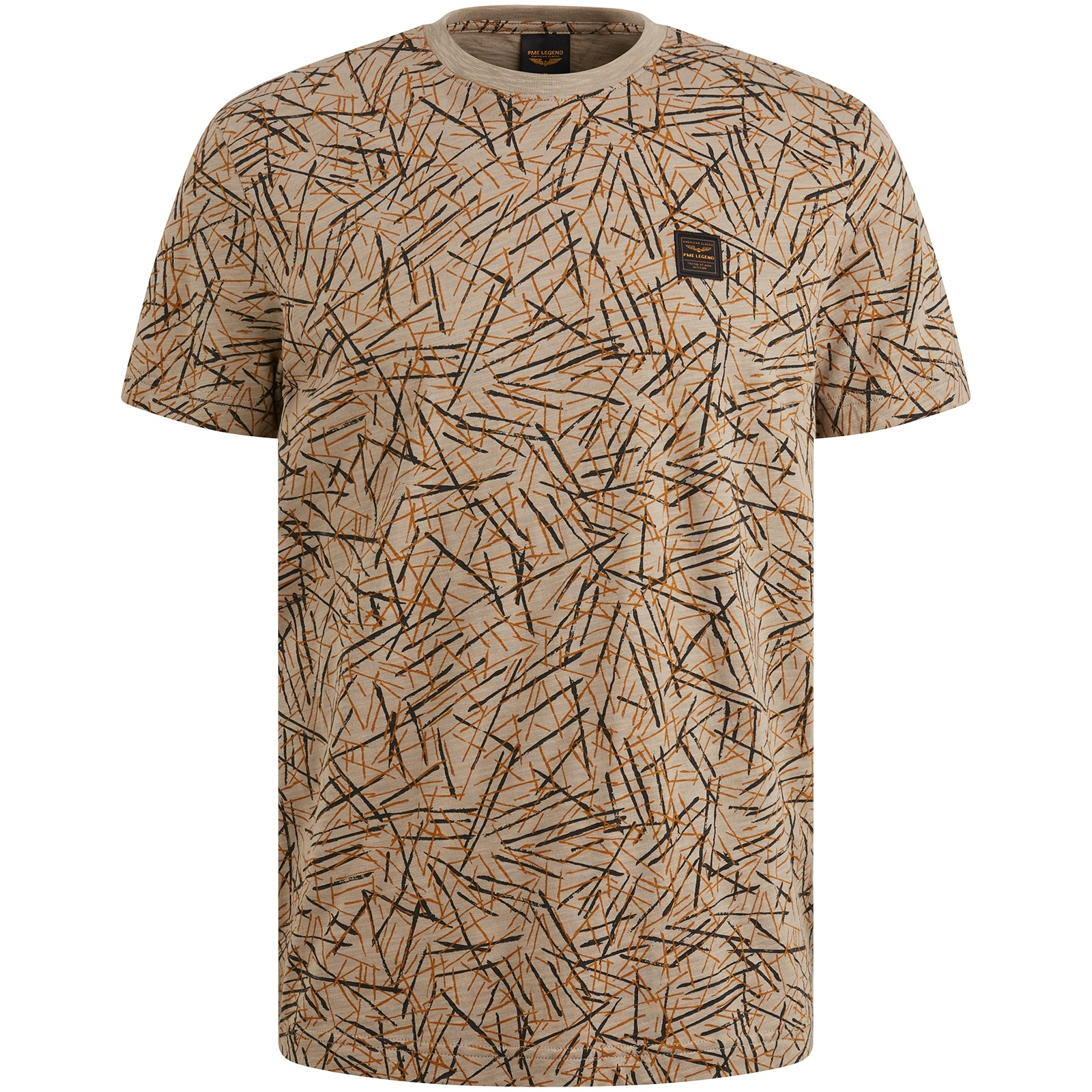 PME LEGEND T-Shirt »Short sleeve r-neck slub jersey aop«