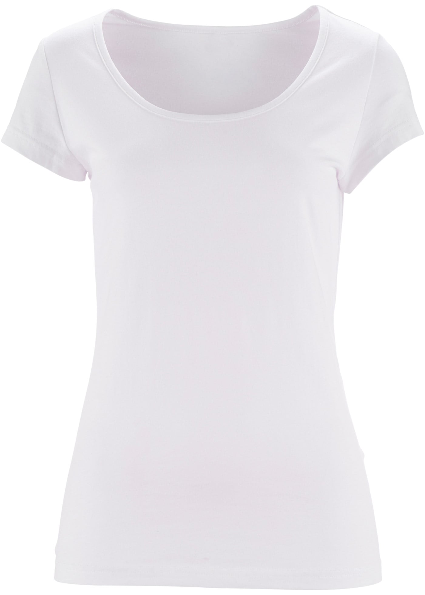 bonprix T-Shirt figurbetonte slim fit Passform, Kurzarm, aus Baumwolle und Elasthan