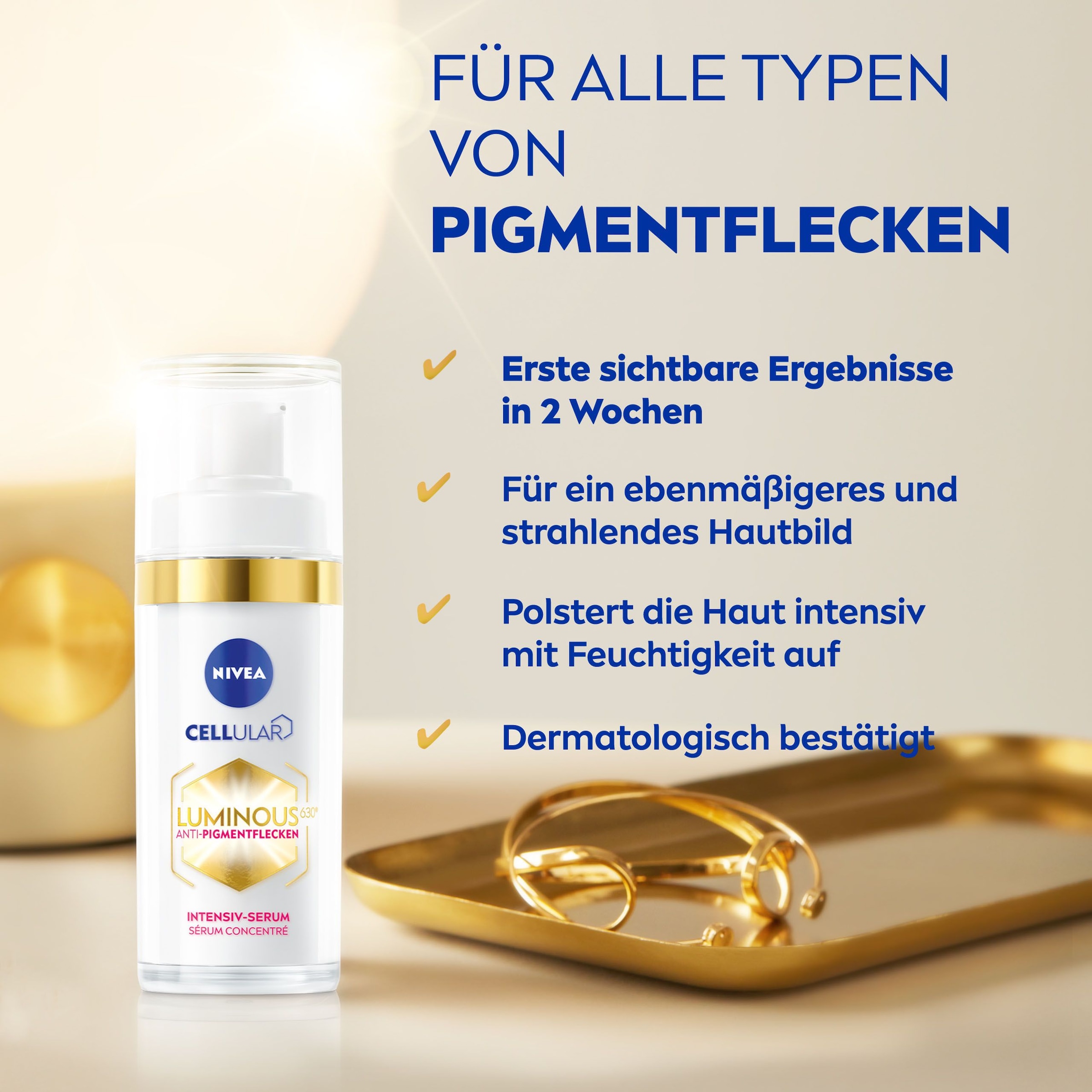 Nivea Pflege-Set »CELLULAR Luminous Tagespflege+ Intensiv Serum«, (2 tlg.)