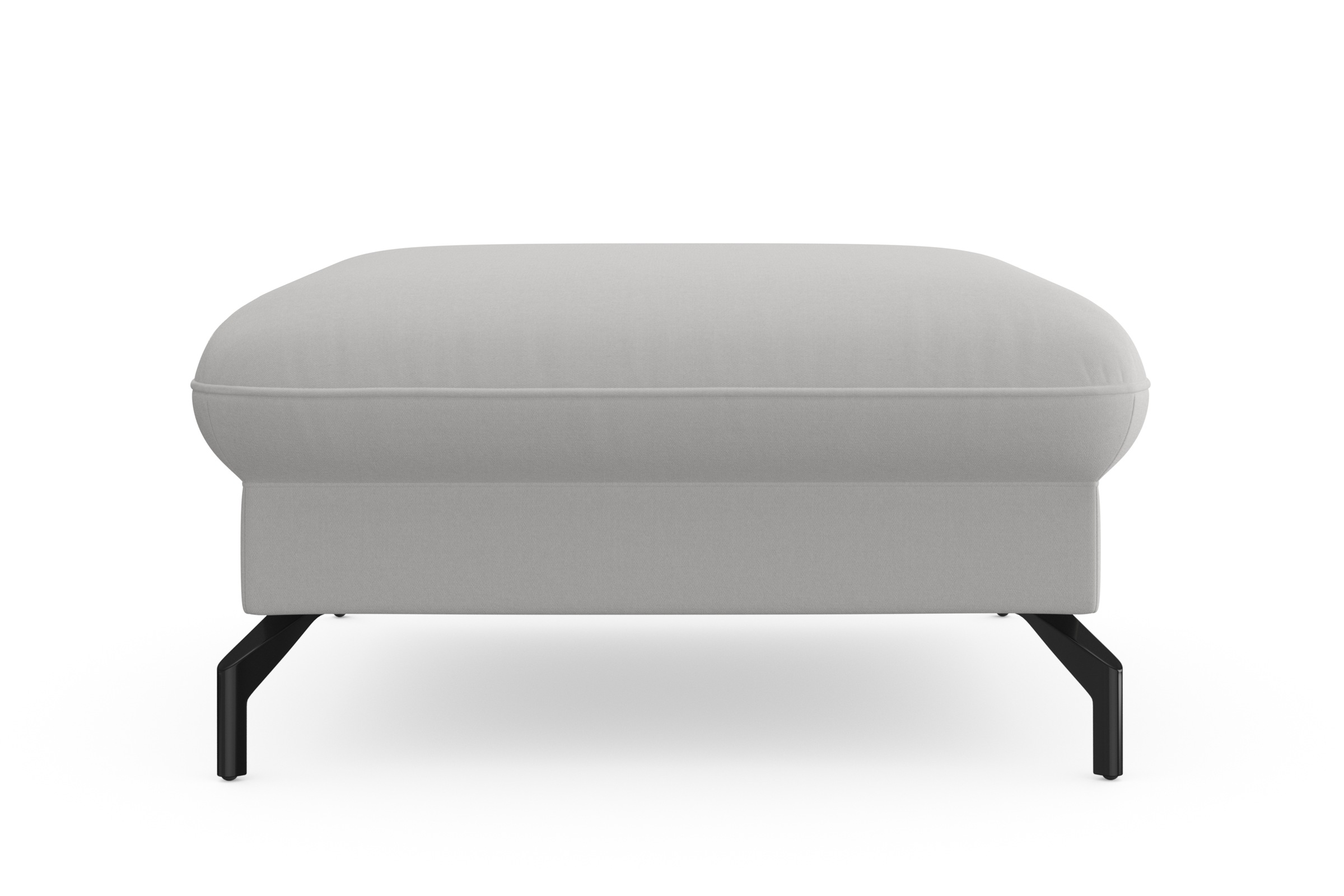 sit&more Hocker »Fashion«, inklusive Federkern, mit hochwertigen, schwarzen Metallfüßen