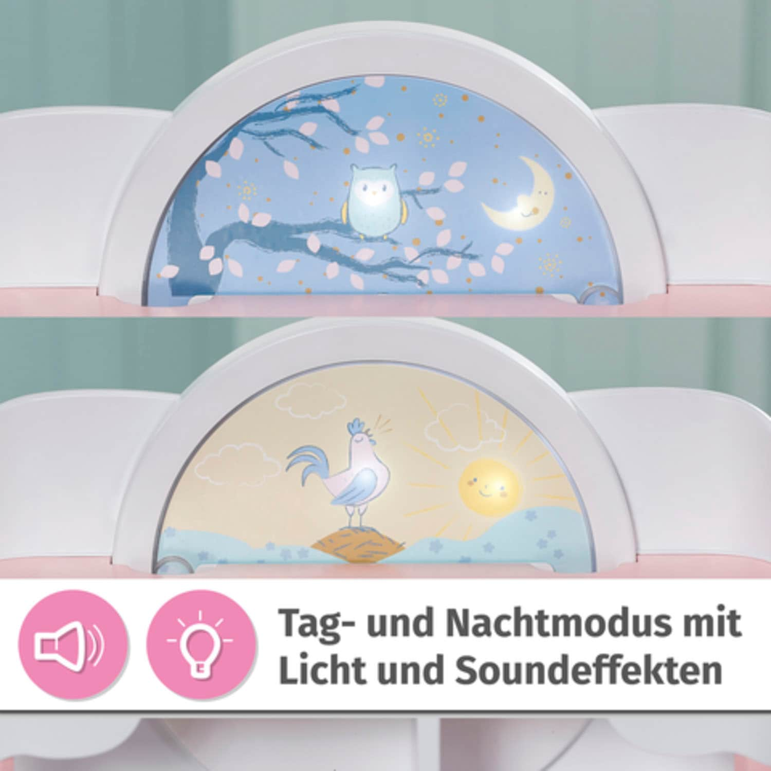 Baby Annabell Puppenwickeltisch »Day&Night«, mit Licht und Sound