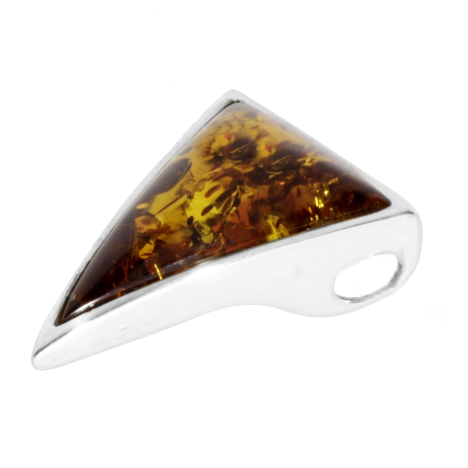 OSTSEE-SCHMUCK Kettenanhänger »- Gleiter-Classic 29 x 22 mm - Silber 925/000 - Bernstein«