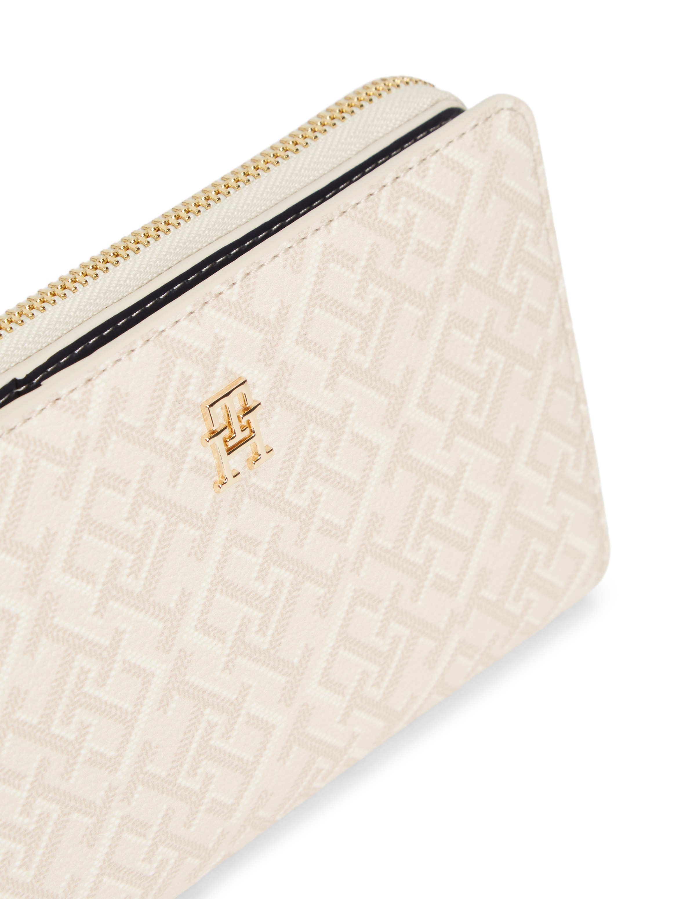 Tommy Hilfiger Geldbörse »TH ICON BIFOLD WALLET MONOPLAY« Damen Geldbeutel, Portemonnaie mit TH-Schmucklogo