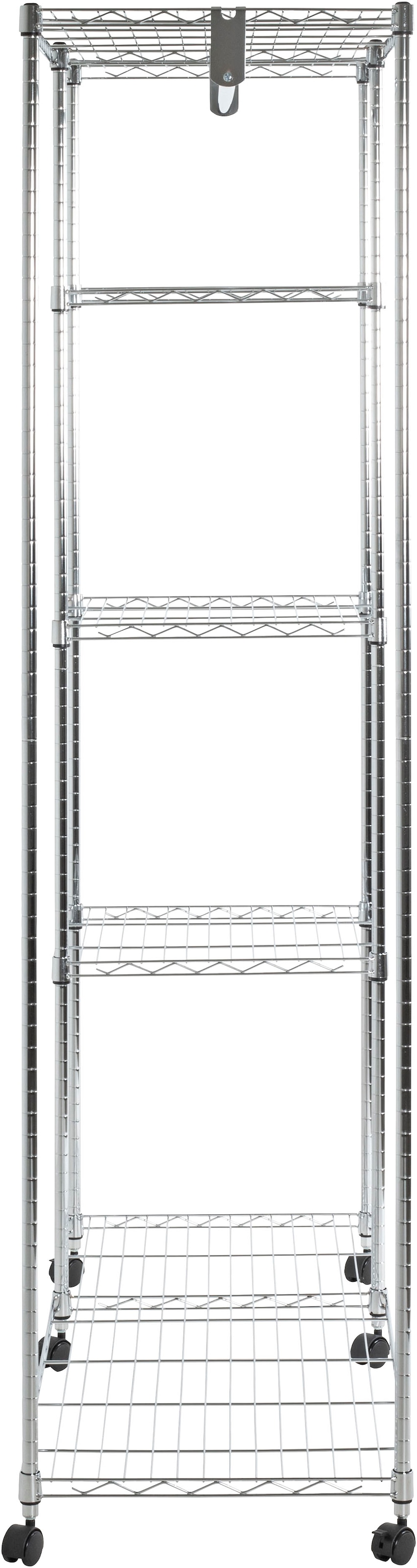 HAKU Garderobenständer »Garderobe, Garderobenständer, Kleiderständer auf Rollen, Kleiderwagen« rechteckig - aus Metall Silber - B/T/H 123/45/181 cm