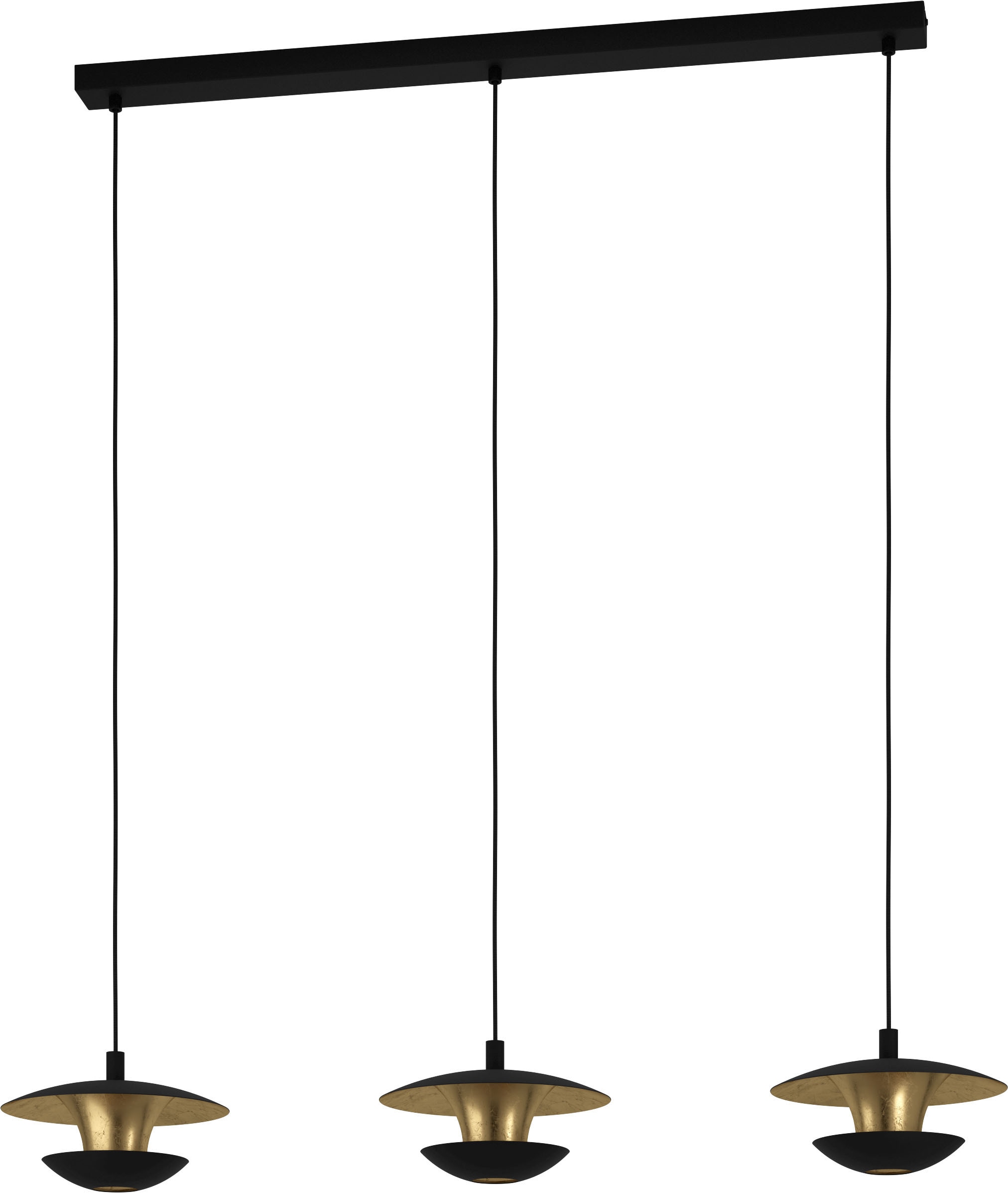 EGLO Hängeleuchte »NUVANO«, Hängeleuchte in schwarz und gold aus Stahl -  inkl. GU10 - 4,5W online bei OTTO | Deckenlampen