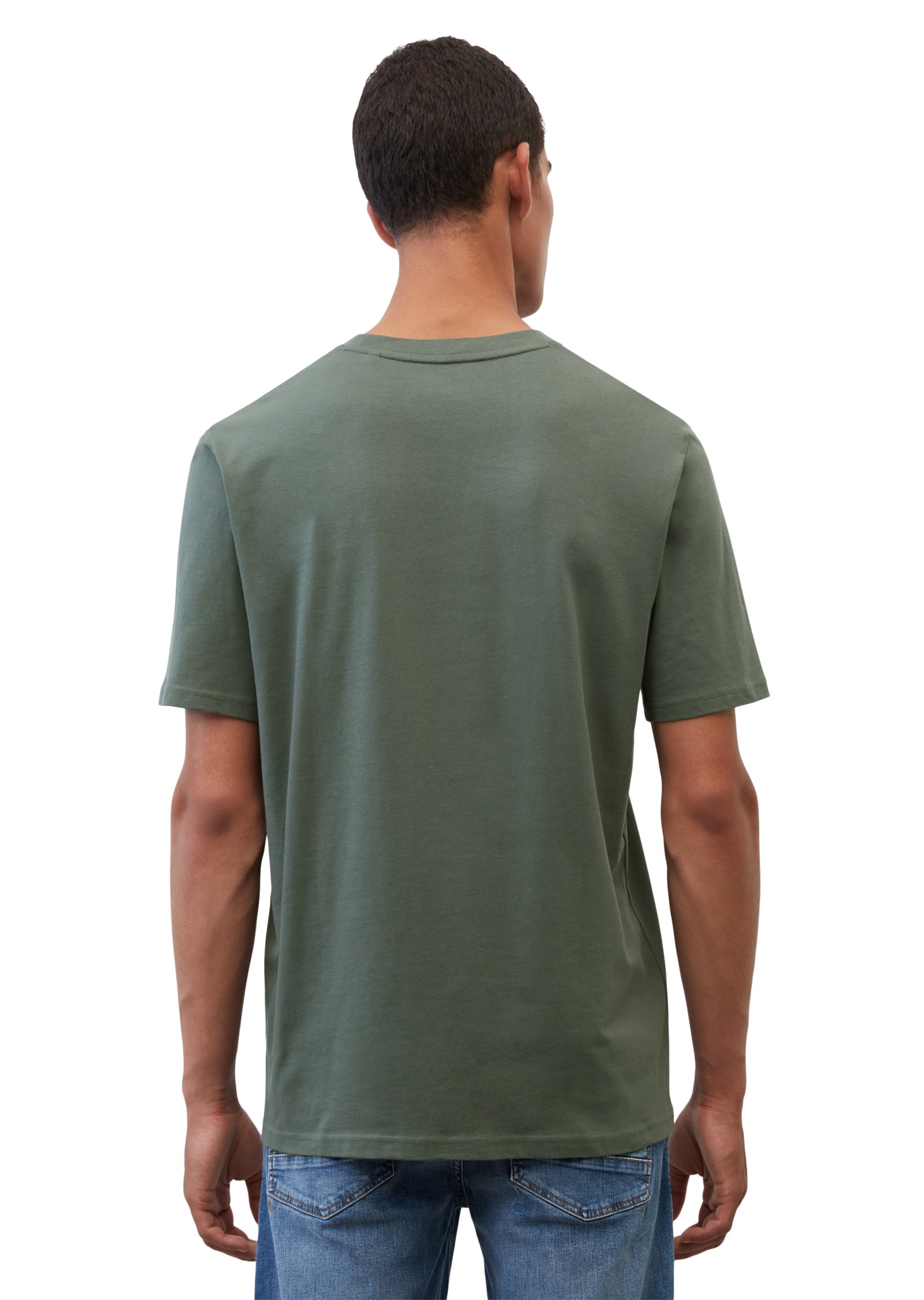 Marc O'Polo T-Shirt Logo-T-Shirt aus Bio-Baumwolle