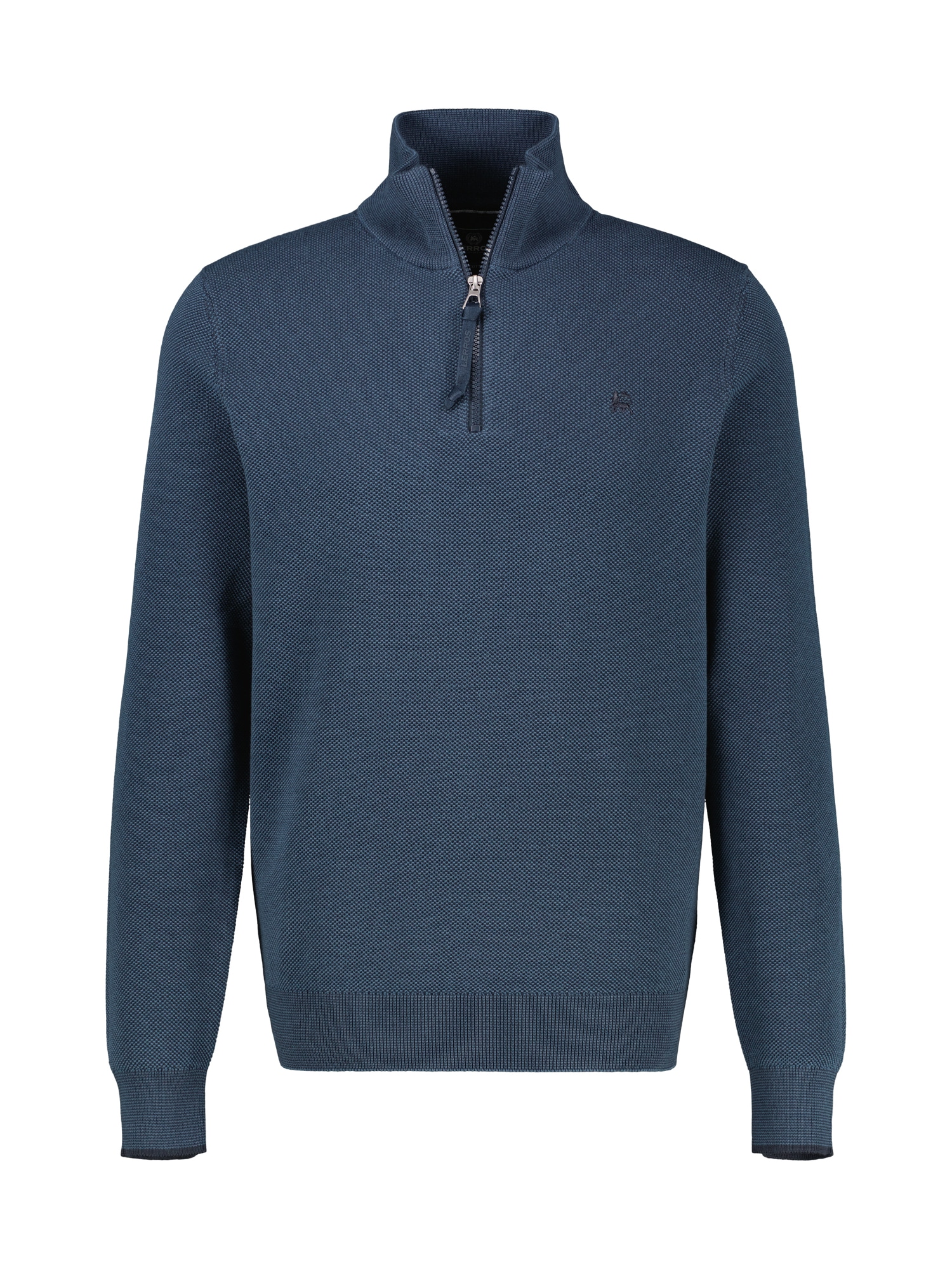 LERROS Sweatshirt »Troyer in Strukturqualität«, Herrensweatshirt aus 100% Baumwolle & Troyer-Kragen mit Reißverschluss
