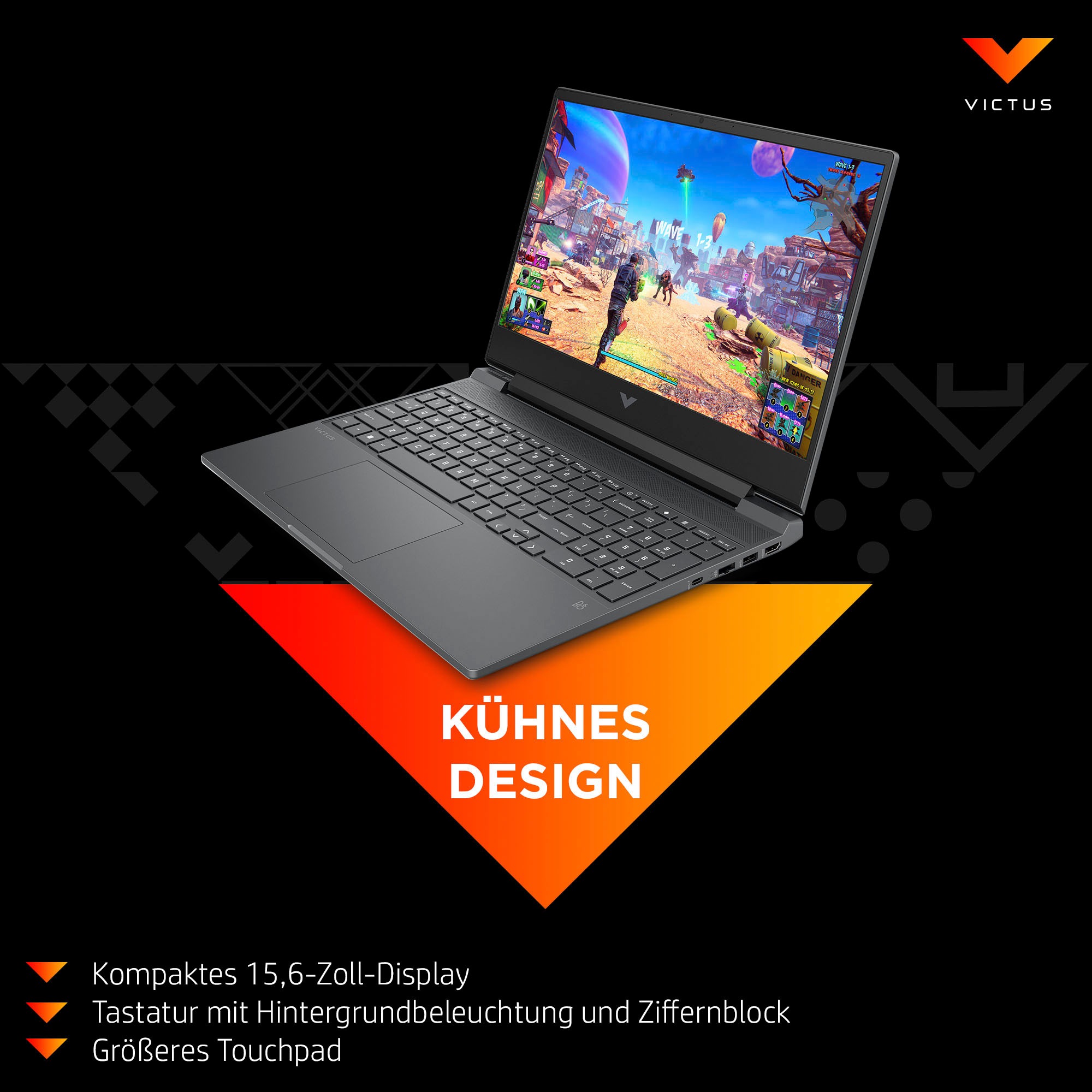 Victus by HP Gaming-Notebook »Victus 15-fb0354ng«, 39,6 cm, / 15,6 Zoll, AMD, Ryzen 5, Radeon RX 6500M, 512 GB SSD