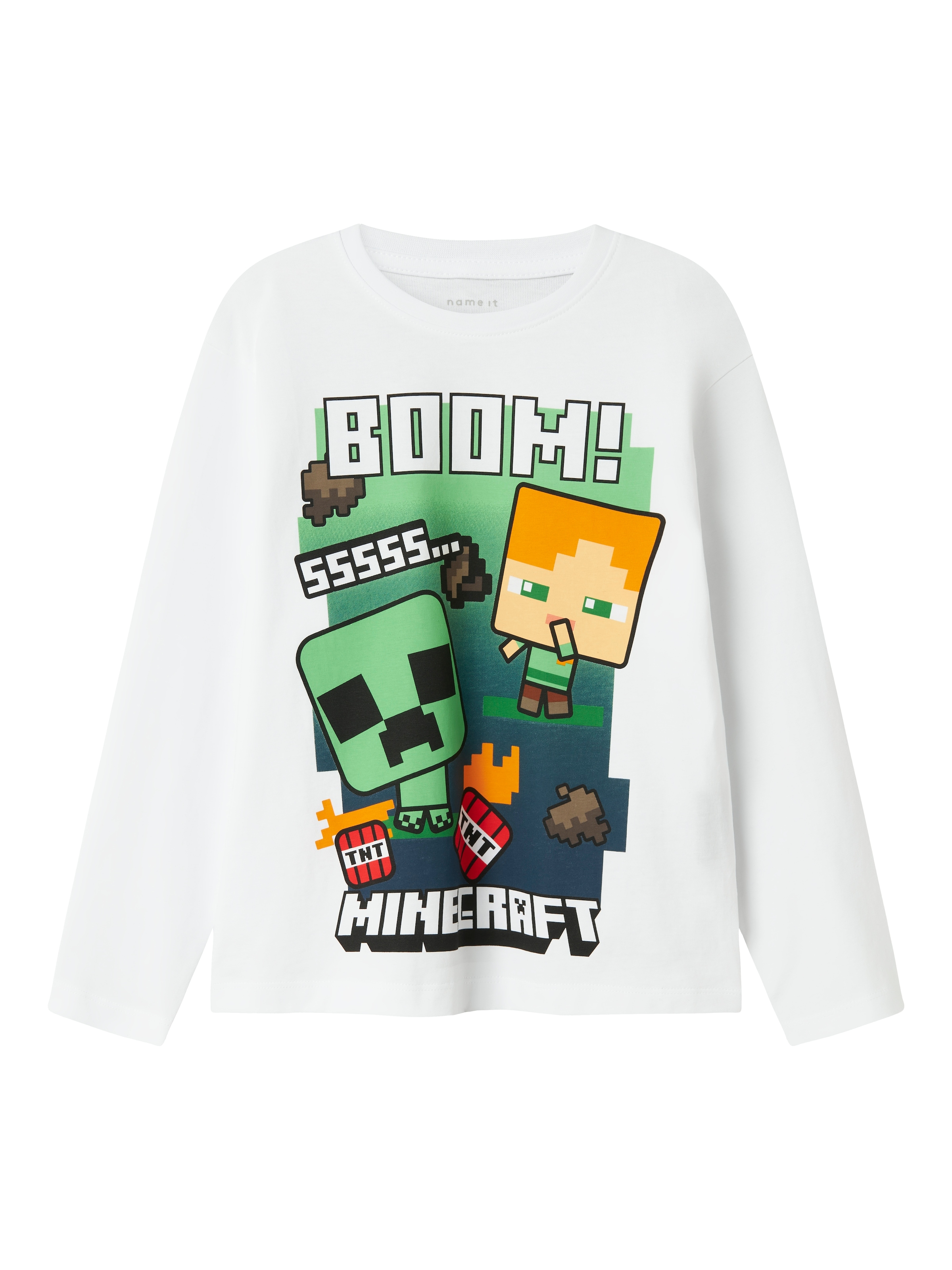 Name It Langarmshirt »NKMAC MINECRAFT LS NREG TOP BOX NOOS BFU«