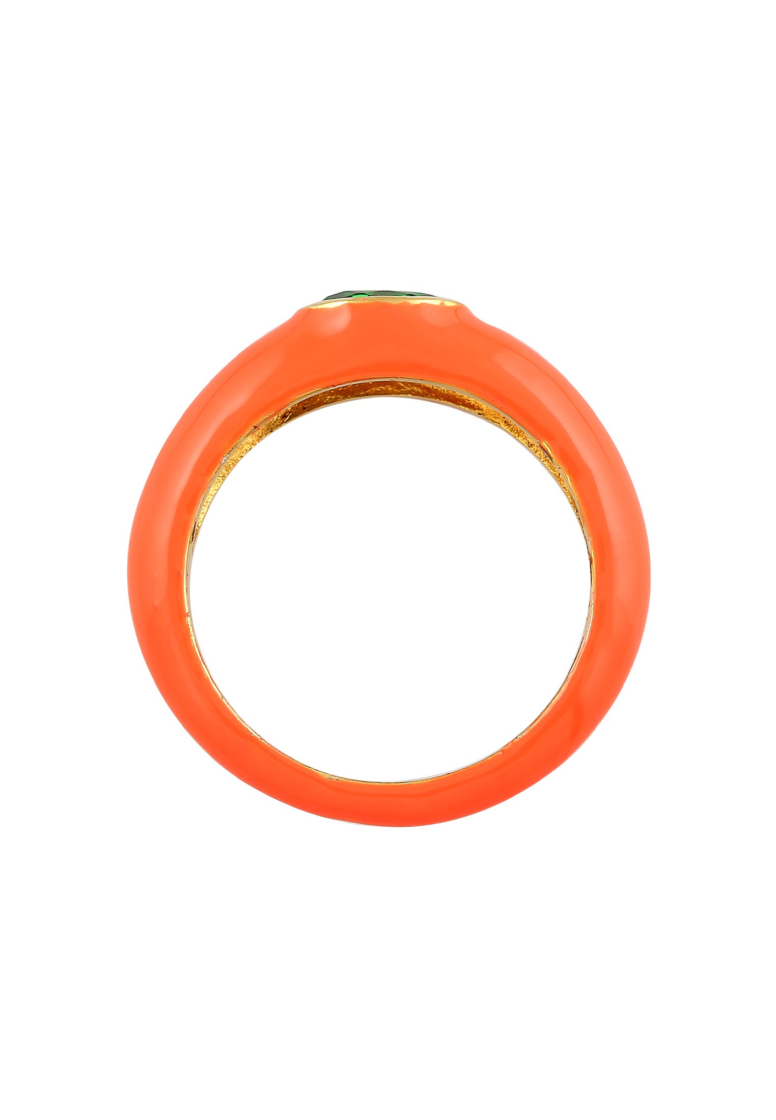 Elli Silberring »Ring Zirkonia Oval Solitär Emaille 925 Silber«