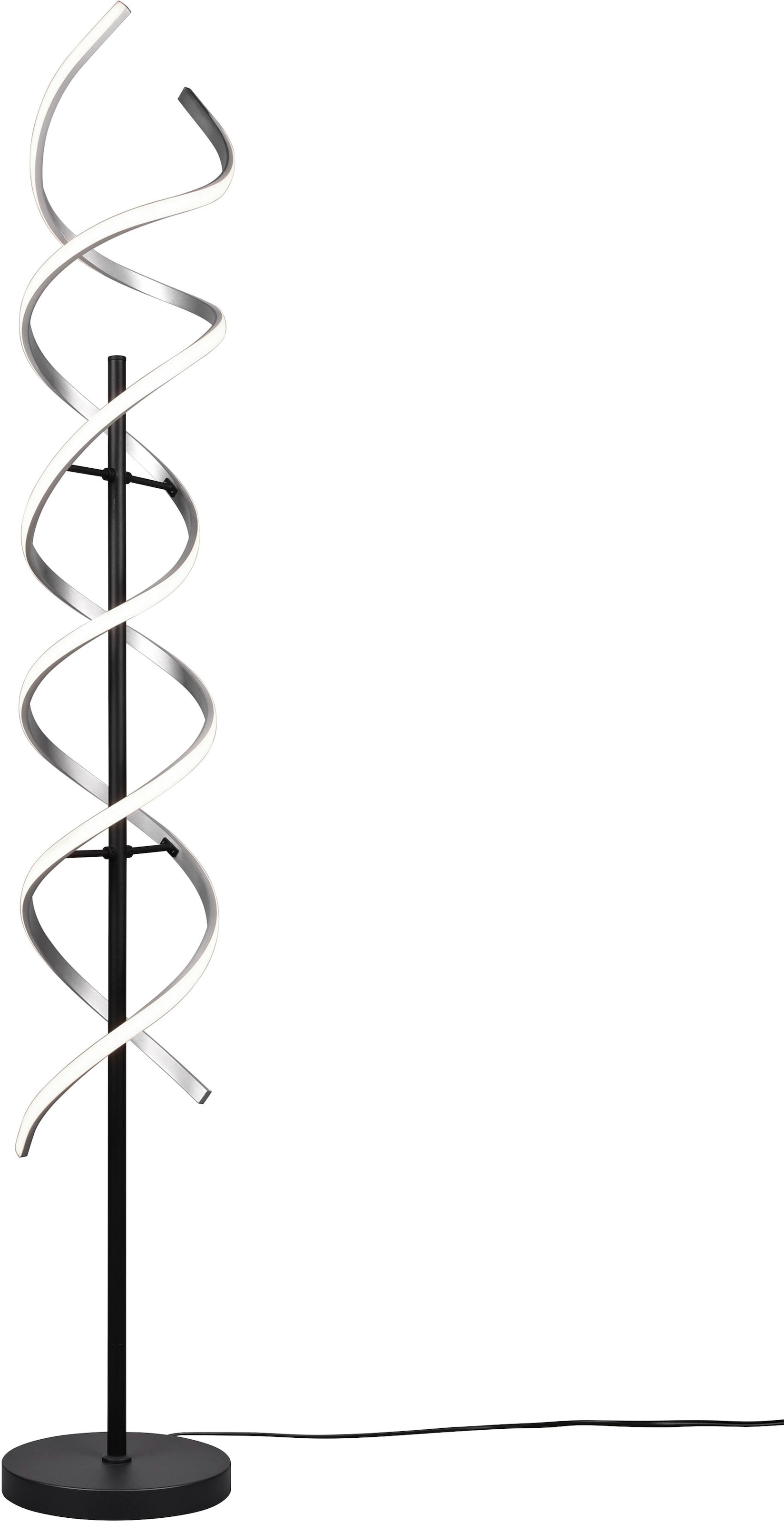 Trio Leuchten LED Stehlampe »Sequence« LED-Board 1 Stk. Farbwechsler warmweiß - kaltweiß Stehleuchte dimmbar in grau, Größe Ø 23 cm Höhe: 150 cm