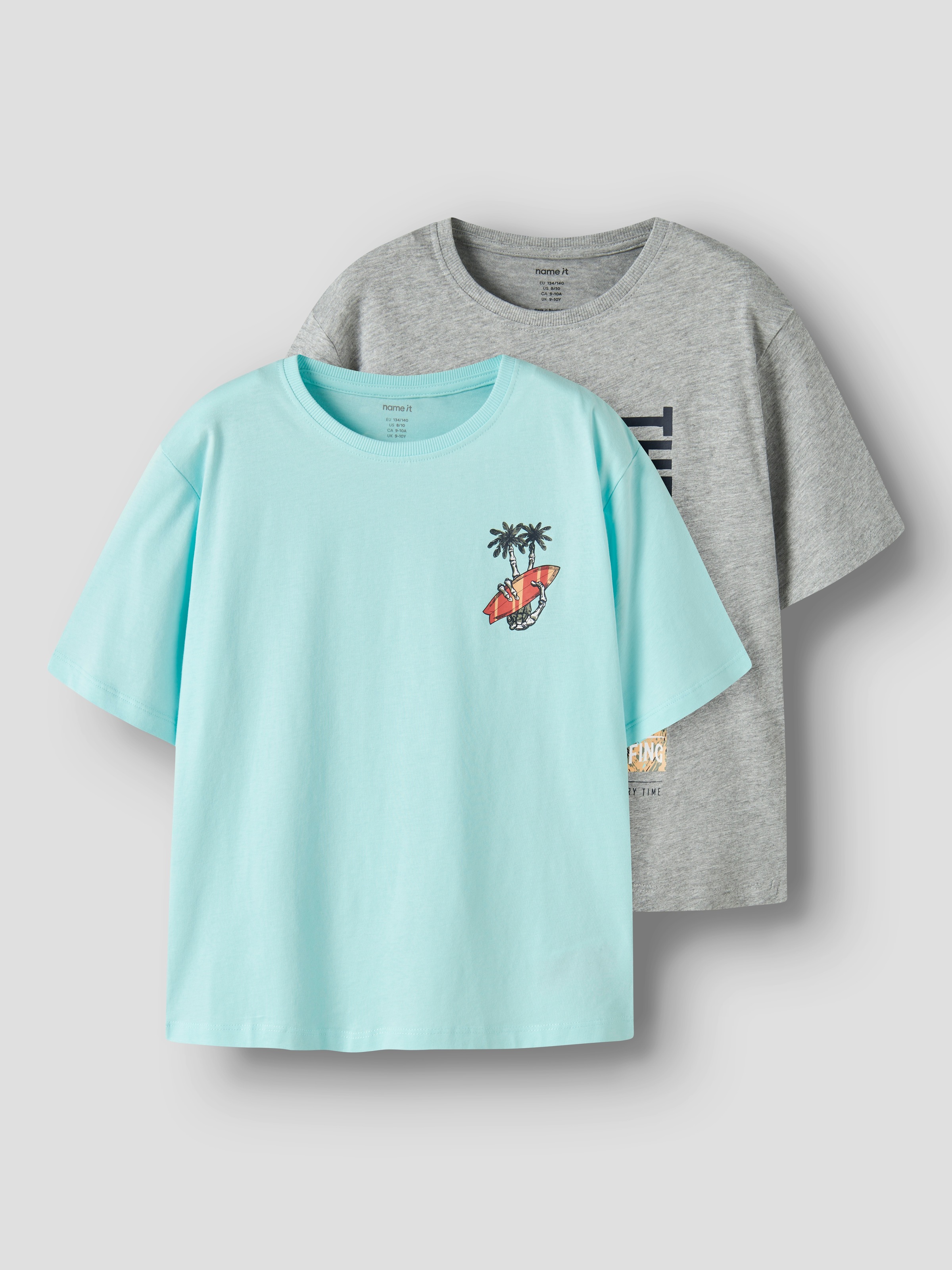 Name It Kurzarmshirt »NKMVAGNO 2P  SS LOOSE TOP« Packung, 2