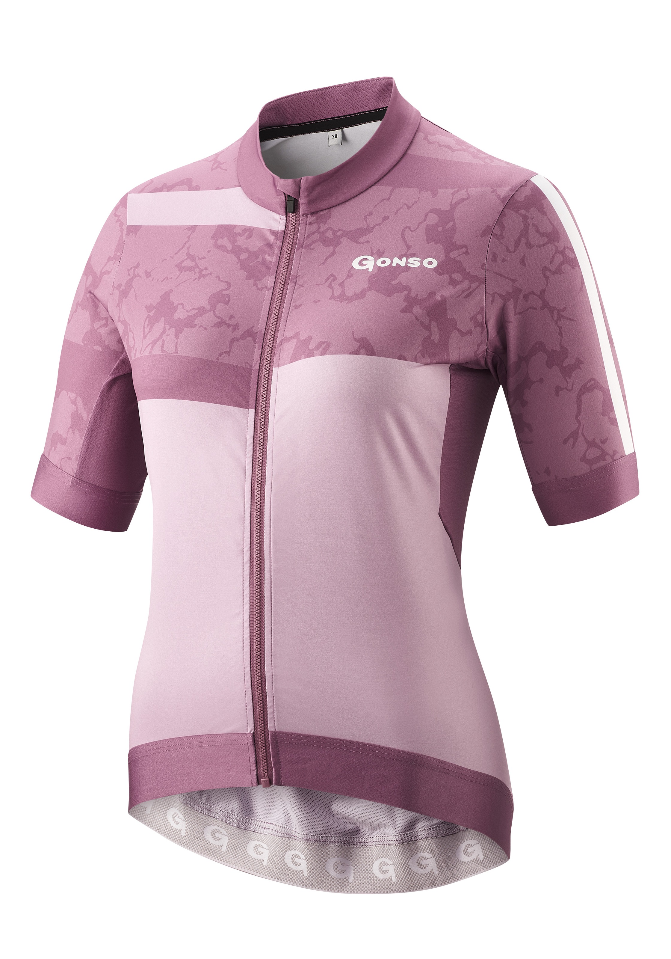 Gonso Radtrikot »SASSINA«, Damen Radshirt kurzarm, atmungsaktives Fahrradtrikot mit Rückentasche