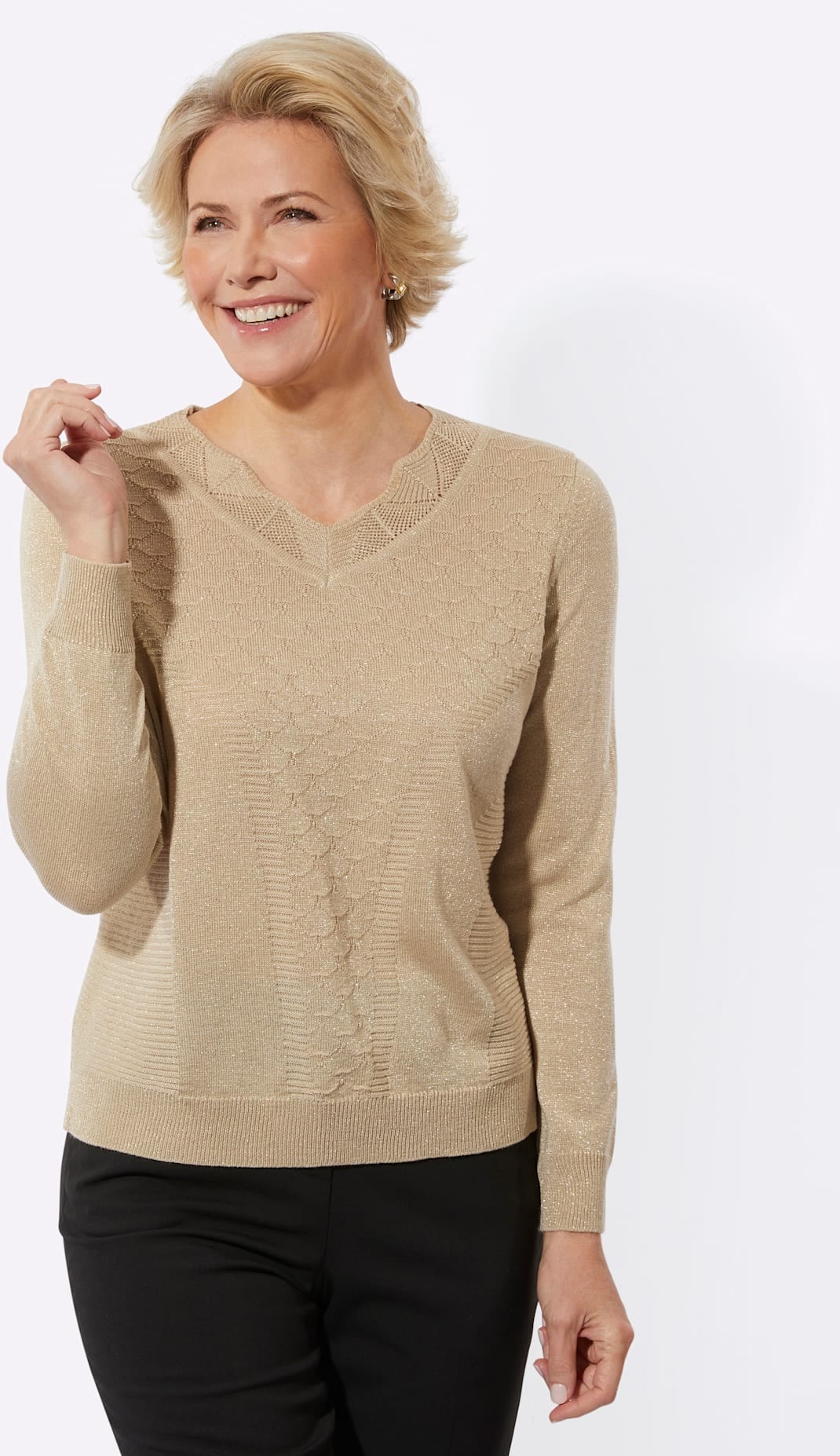 Classic Strickpullover »Langarm-Pullover«