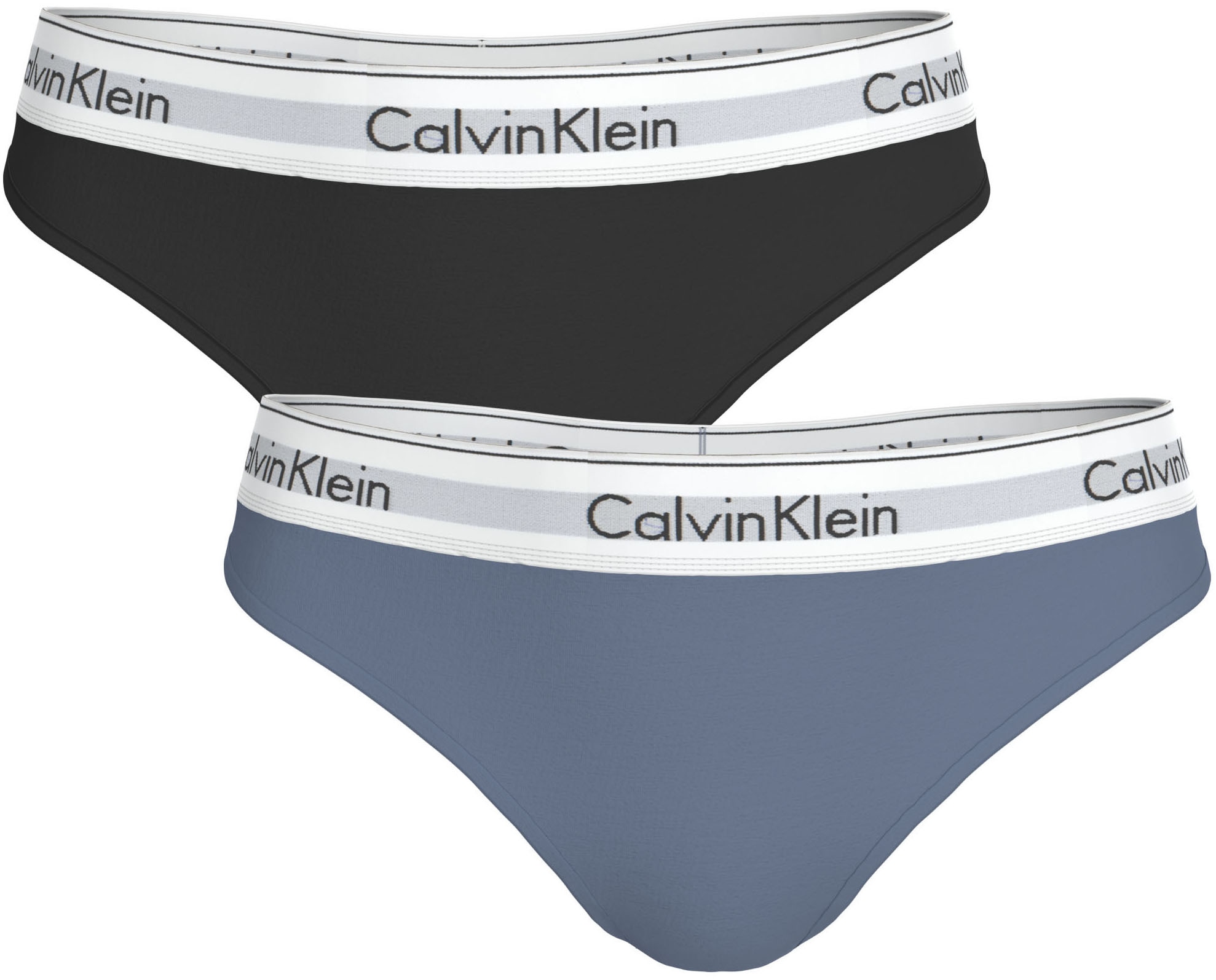 Calvin Klein Underwear Tanga »THONG 2PK« Packung, 2er-Pack,  Körpernahe Passform mit elastischem Bund