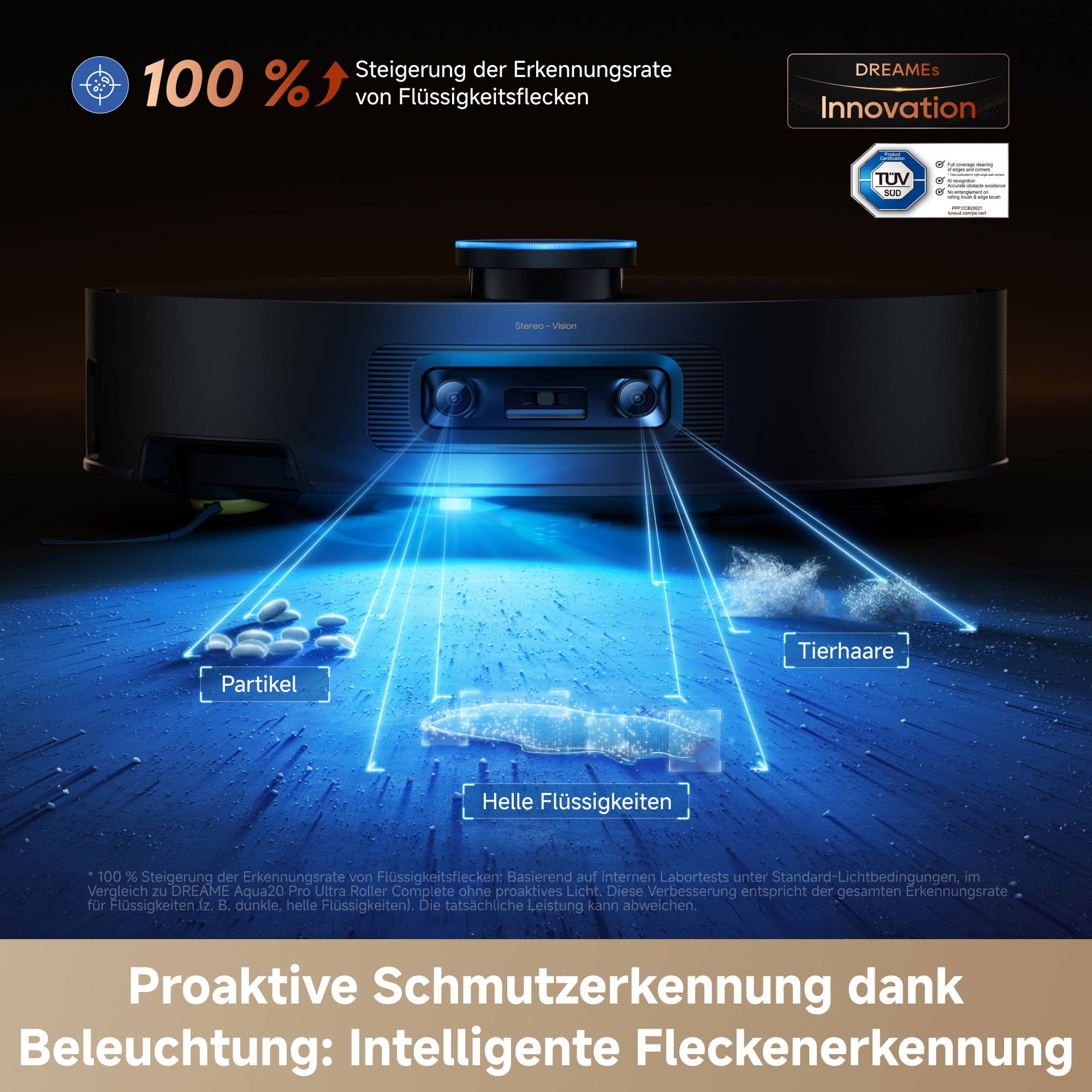 Dreame Nass-Trocken-Saugroboter »Aqua20 Pro Ultra Roller X Complete Marble Black« Vollautomatische Absaugstation, App-Steuerung